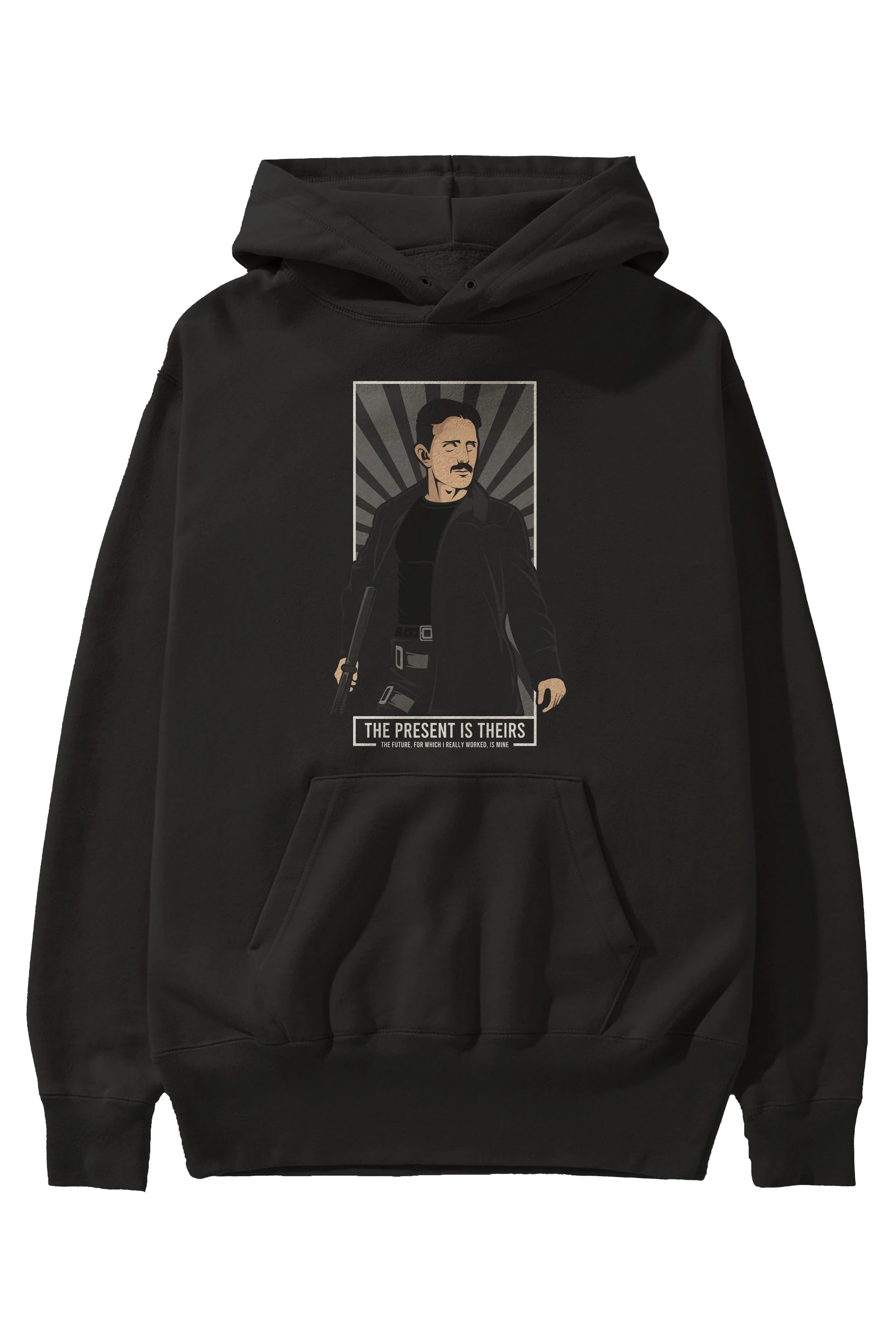 Tesla Matrix Ön Baskılı Hoodie Oversize Kapüşonlu Sweatshirt Erkek Kadın Unisex