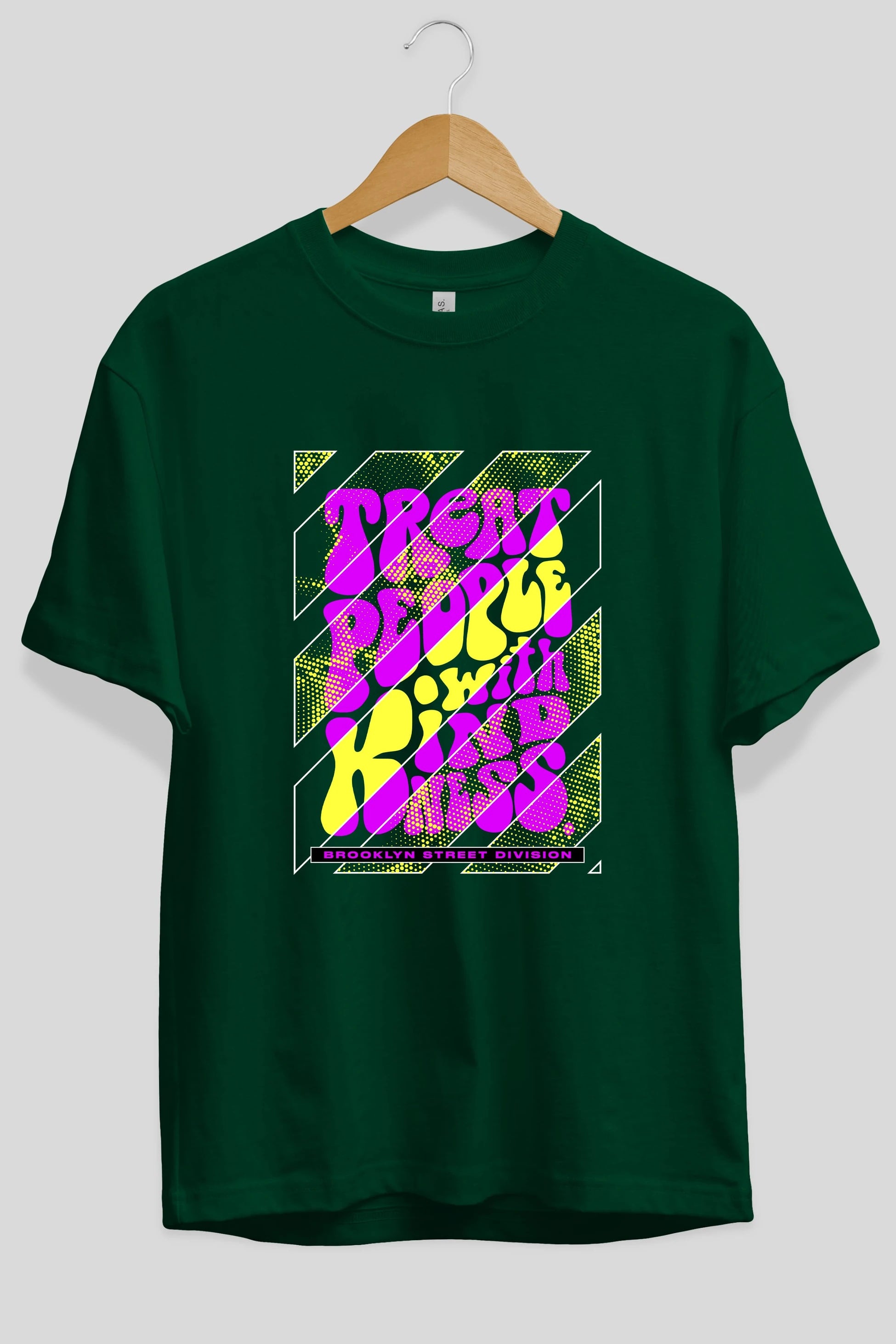 Treat People Ön Baskılı Oversize t-shirt Erkek Kadın Unisex