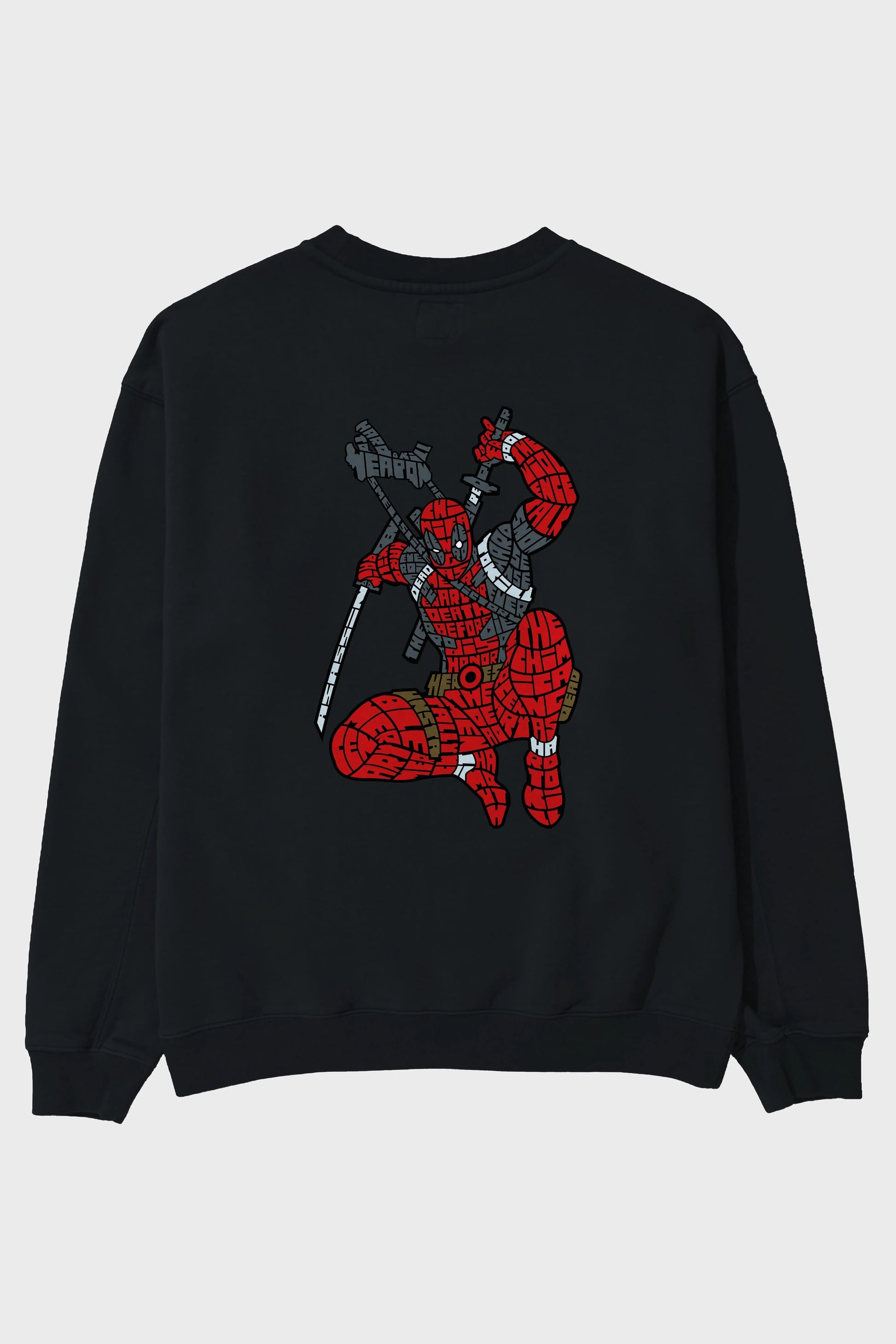 Chimichanga Arka Baskılı Oversize Sweatshirt Erkek Kadın Unisex