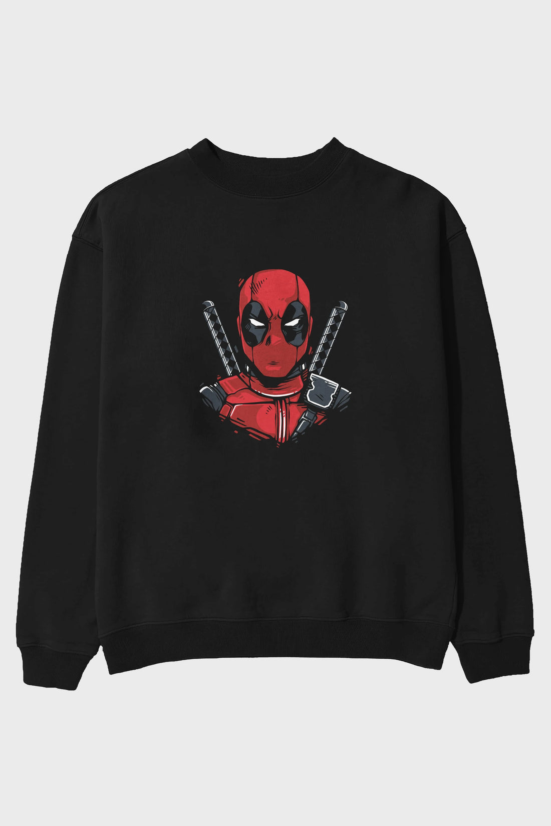 Deadpool (4) Ön Baskılı Oversize Sweatshirt Erkek Kadın Unisex