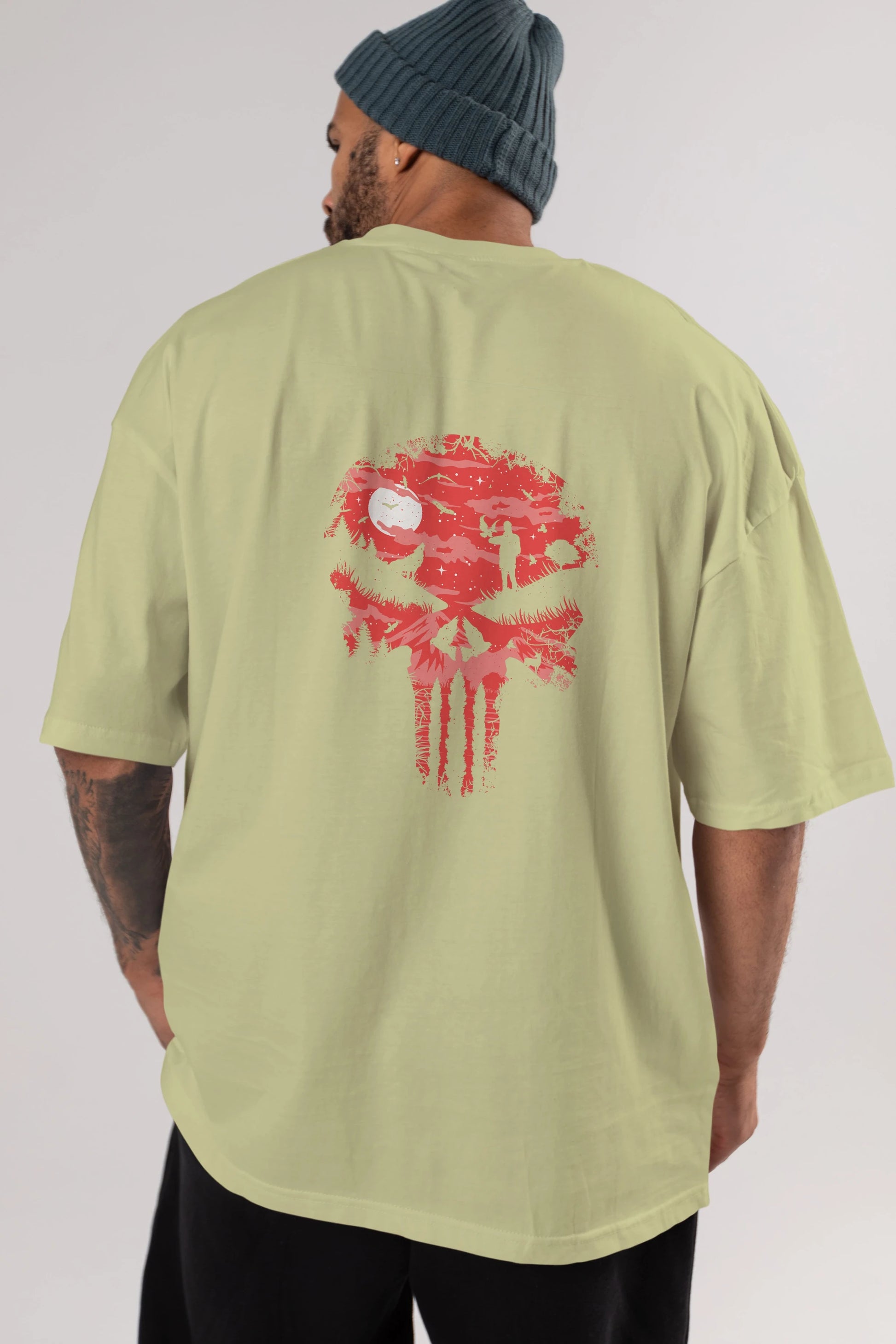 Stand And Bleed Arka Baskılı Oversize t-shirt %100 pamuk Erkek Kadın Unisex