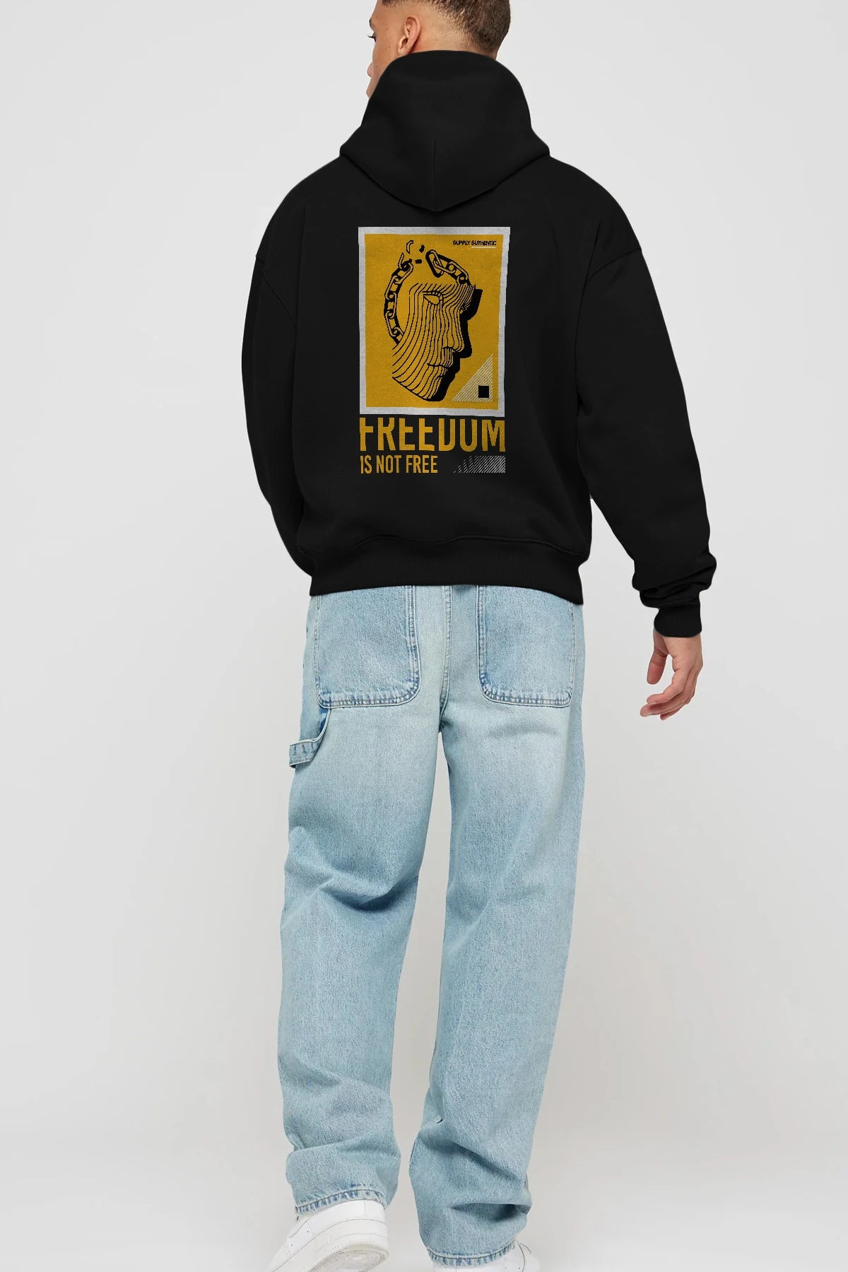 Freedom is Not Free Arka Baskılı Hoodie Oversize Kapüşonlu Sweatshirt Erkek Kadın Unisex