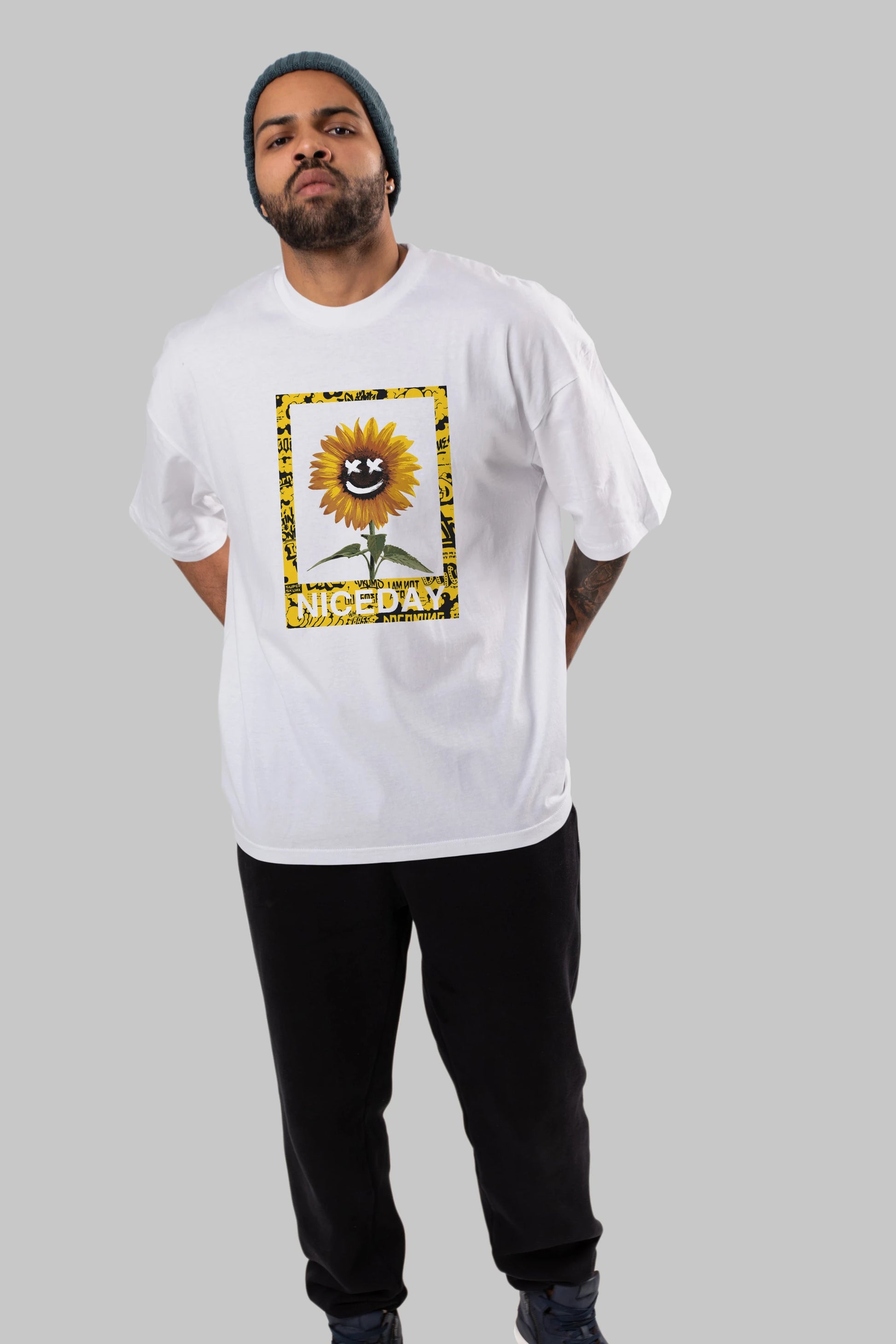 Niceday Streewear Ön Baskılı Oversize t-shirt Erkek Kadın Unisex