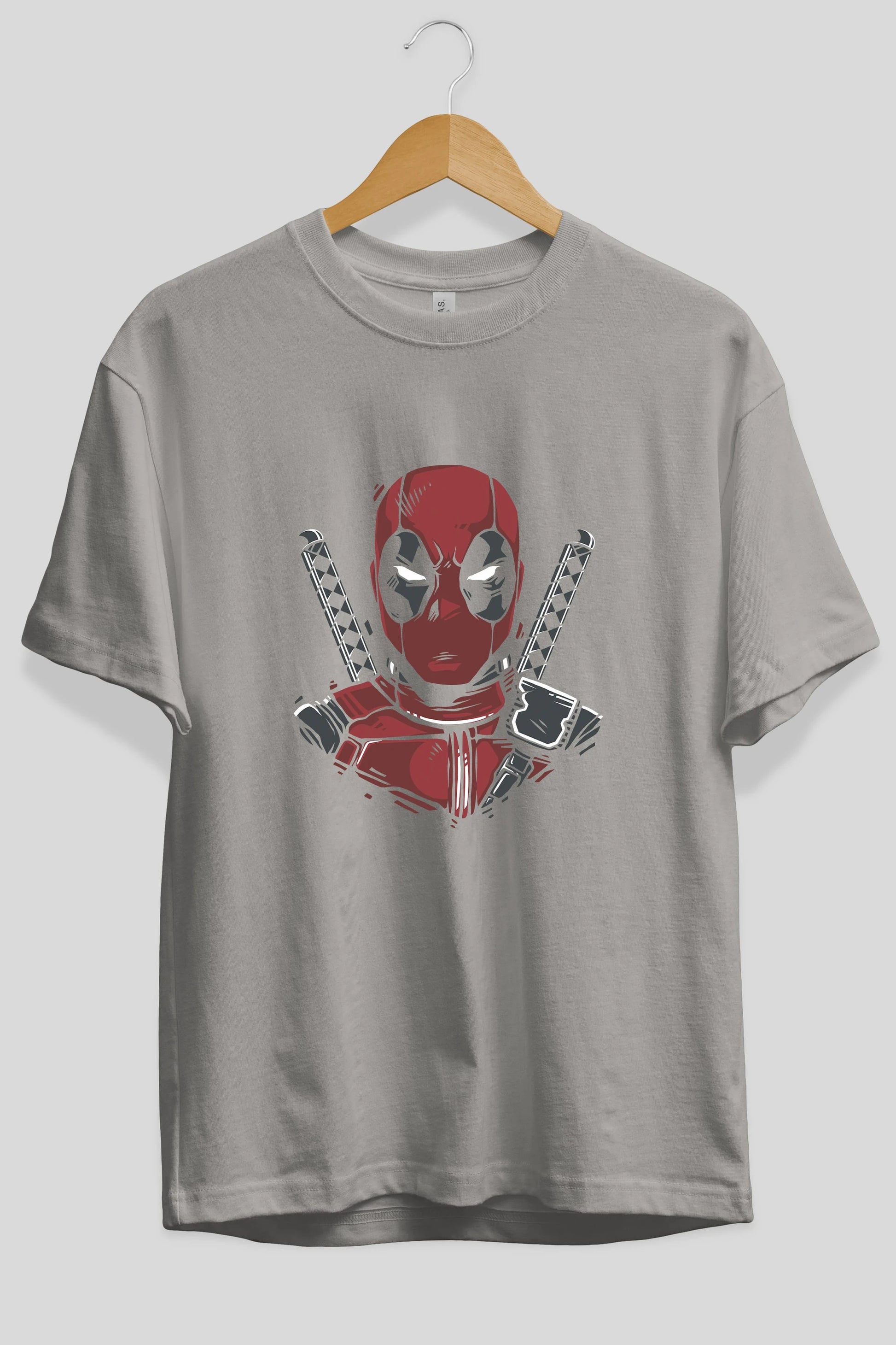 Deadpool (4) Ön Baskılı Oversize t-shirt Erkek Kadın Unisex %100 Pamuk Bisiklet Yaka tişort