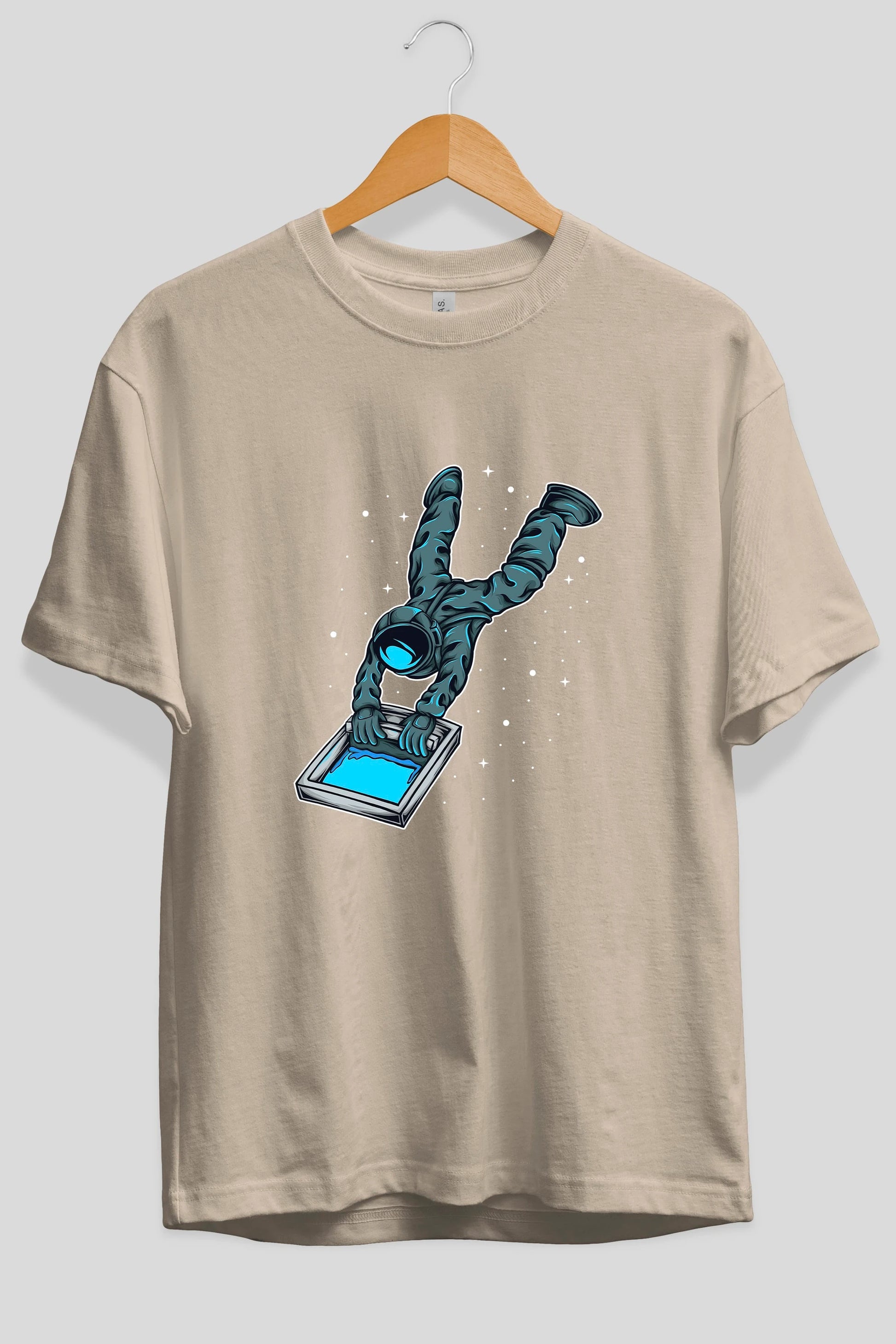 Astroscreen Ön Baskılı Oversize t-shirt Erkek Kadın Unisex