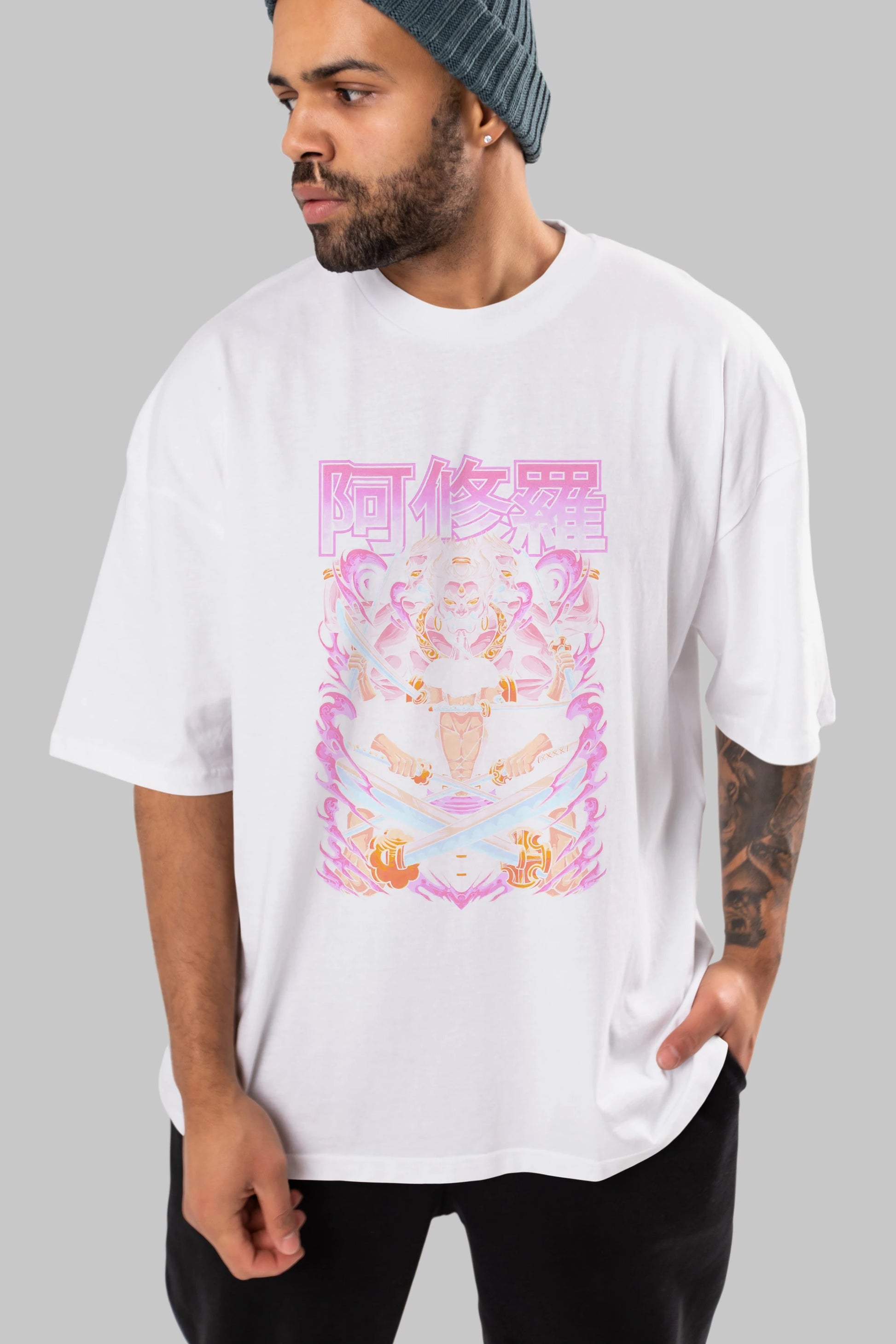 Roronoa Zoro 1 Anime Ön Baskılı Oversize t-shirt %100 pamuk Erkek Kadın Unisex