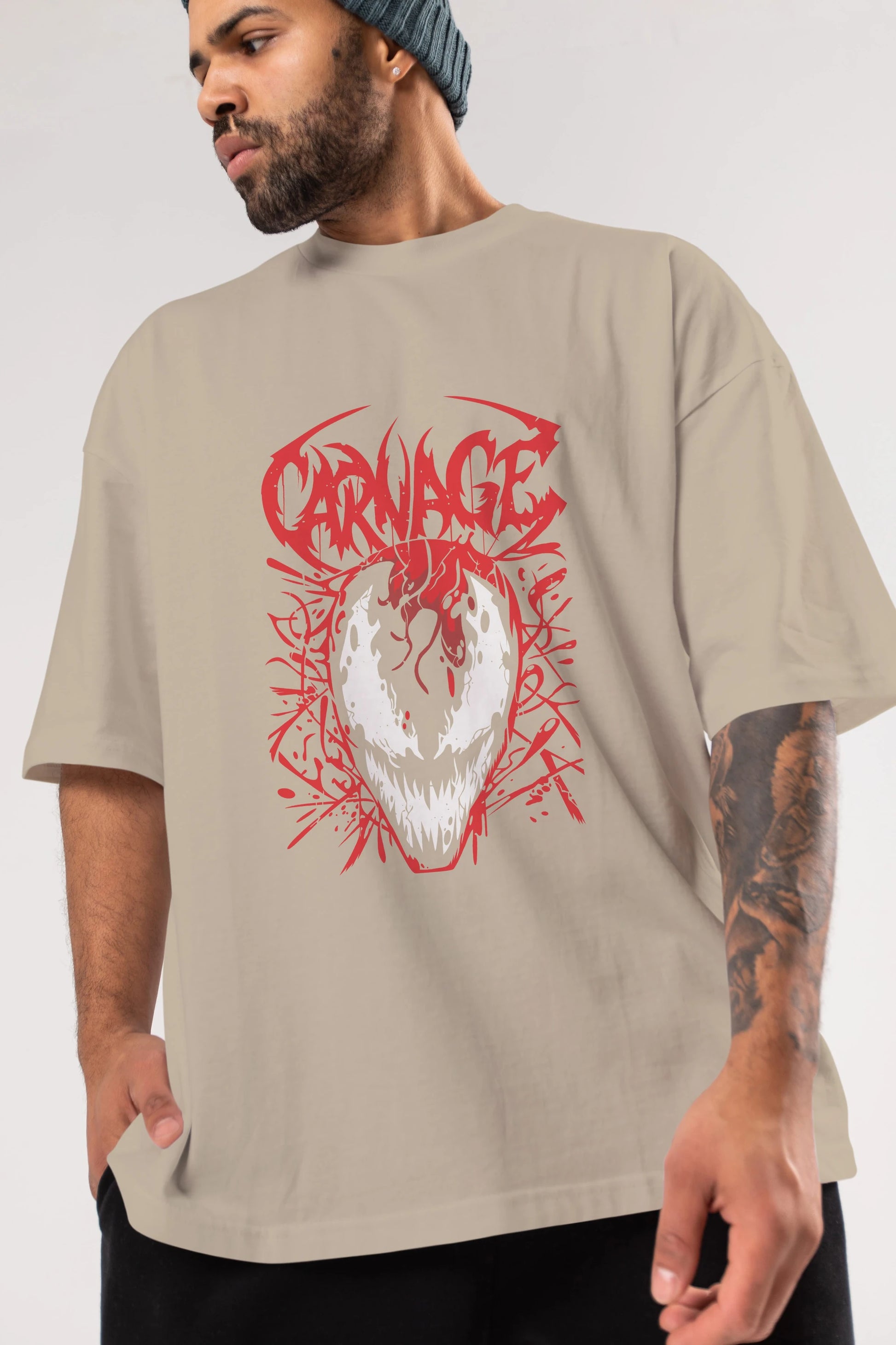 Venom (22) Ön Baskılı Oversize t-shirt Erkek Kadın Unisex %100 Pamuk Bisiklet Yaka tişort