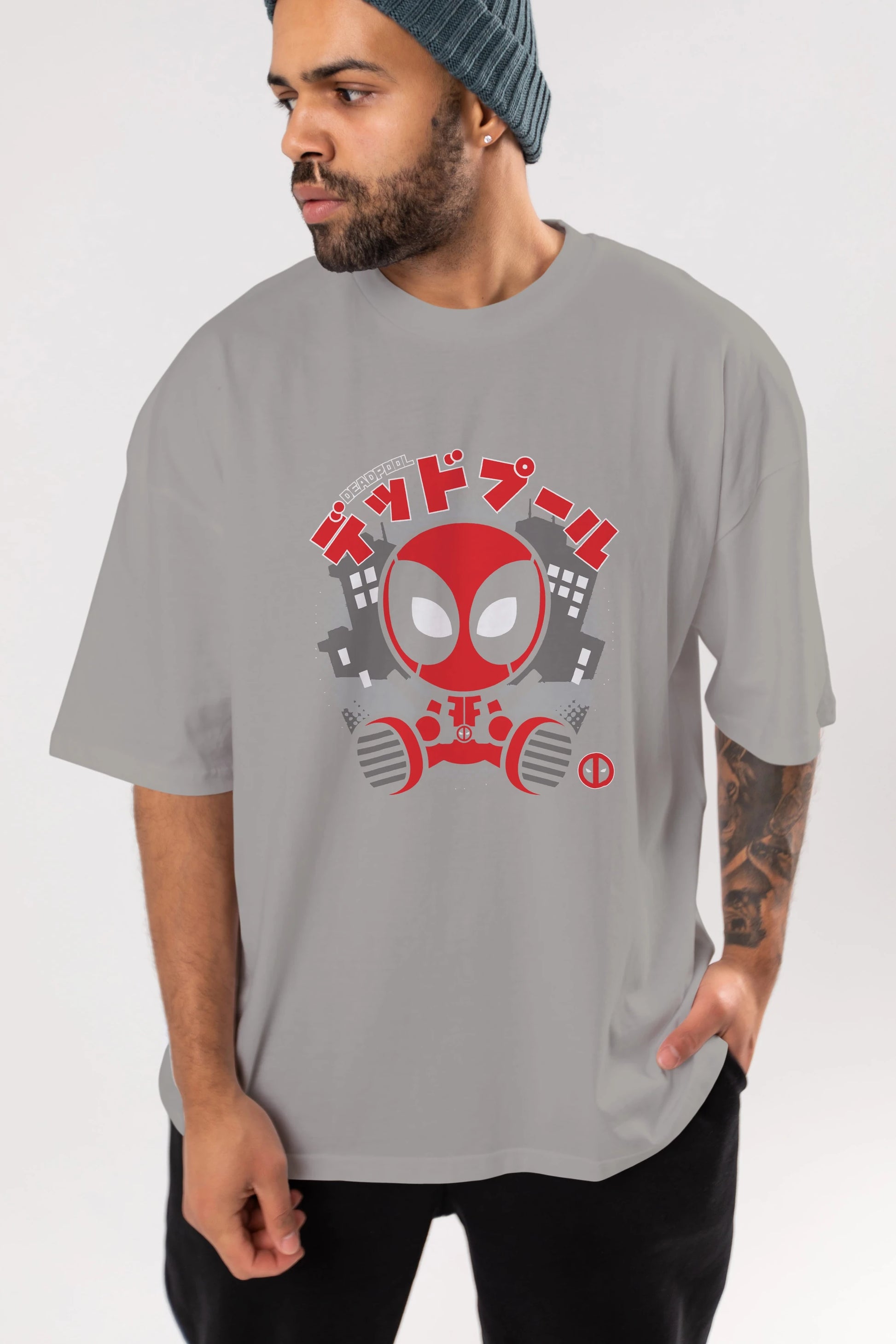 Deadpool (15) Ön Baskılı Oversize t-shirt Erkek Kadın Unisex %100 Pamuk Bisiklet Yaka tişort
