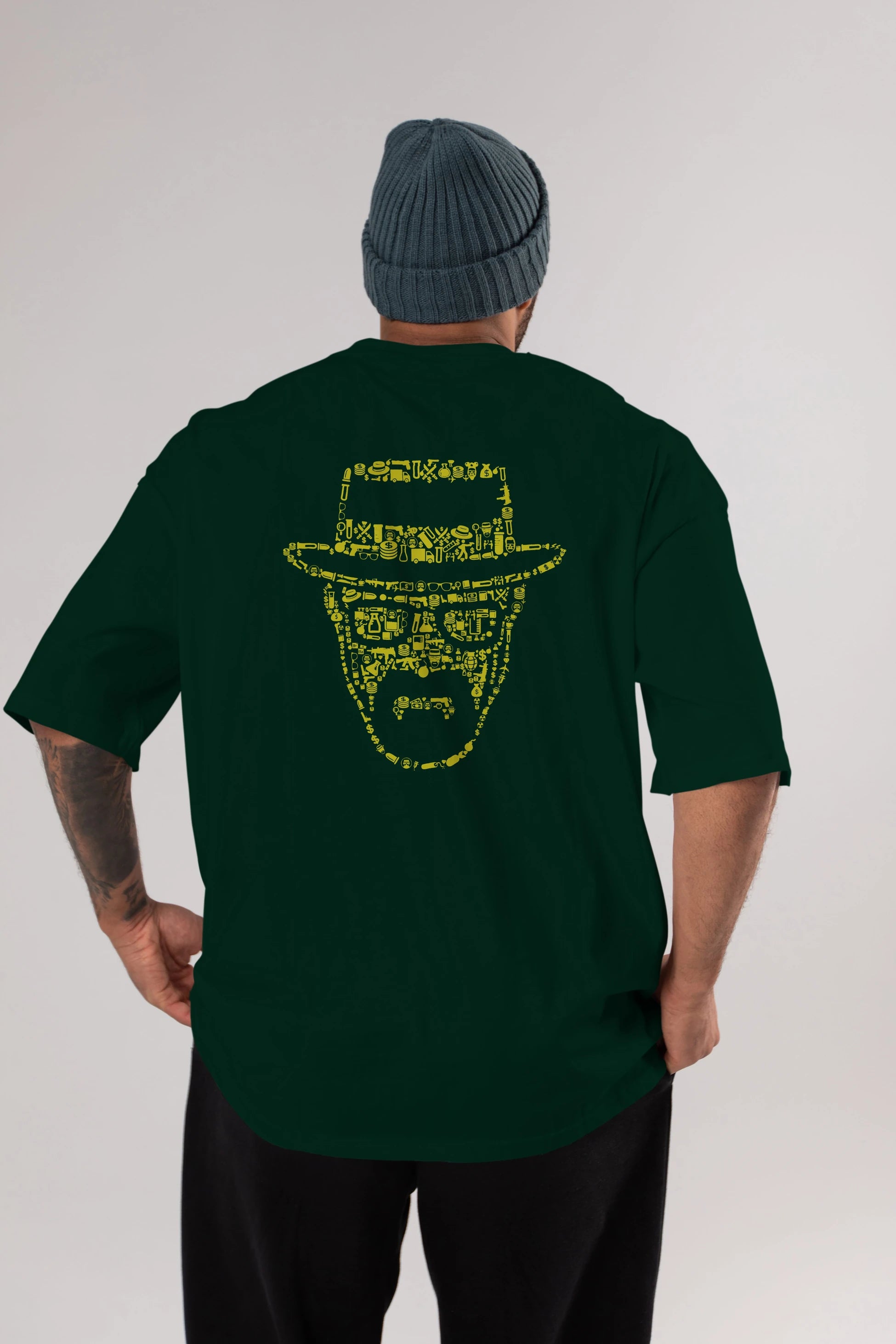 The Chronicle Arka Baskılı Oversize t-shirt %100 pamuk Erkek Kadın Unisex
