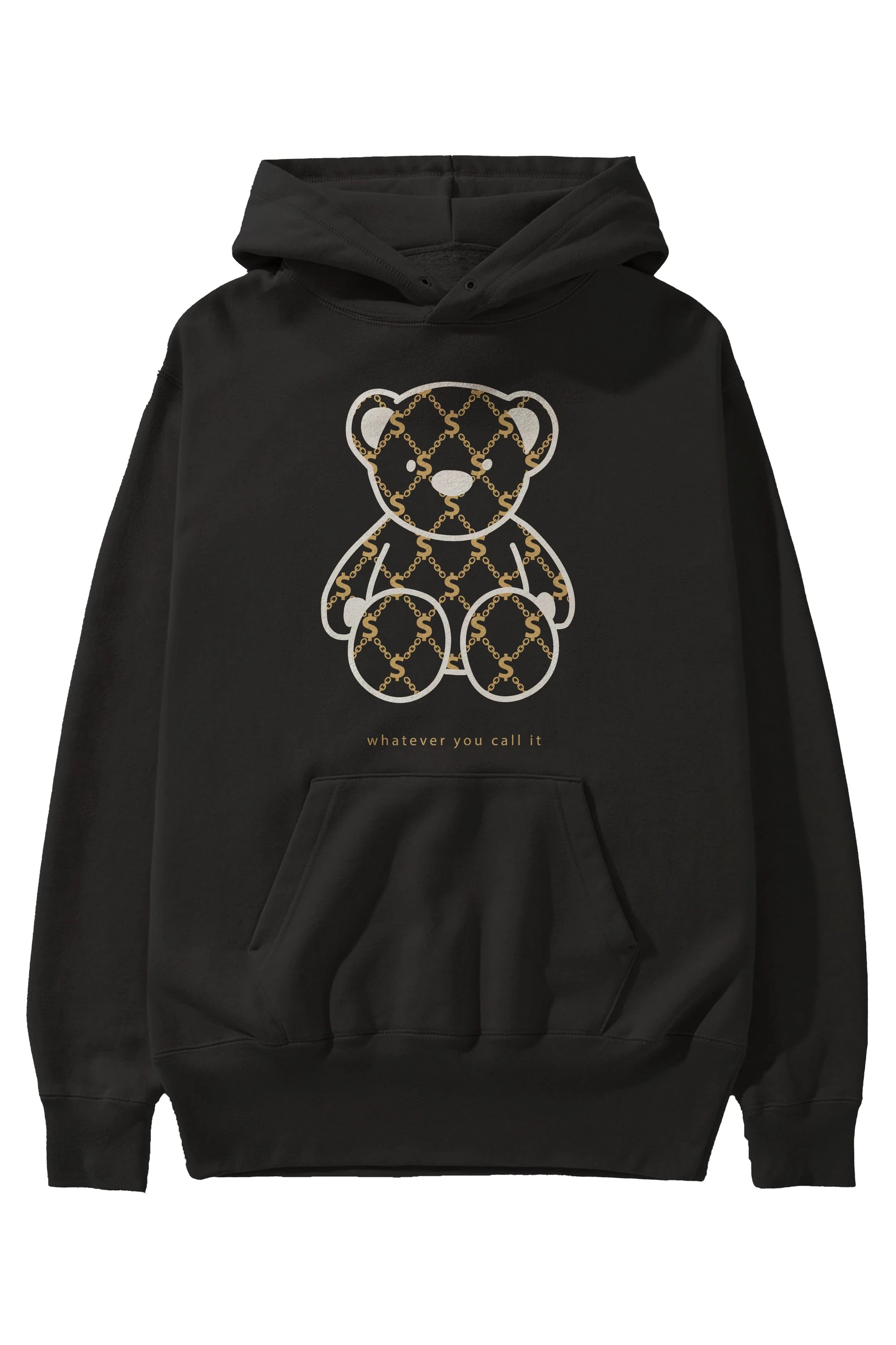 Whatever you Bear Ön Baskılı Hoodie Oversize Kapüşonlu Sweatshirt Erkek Kadın Unisex