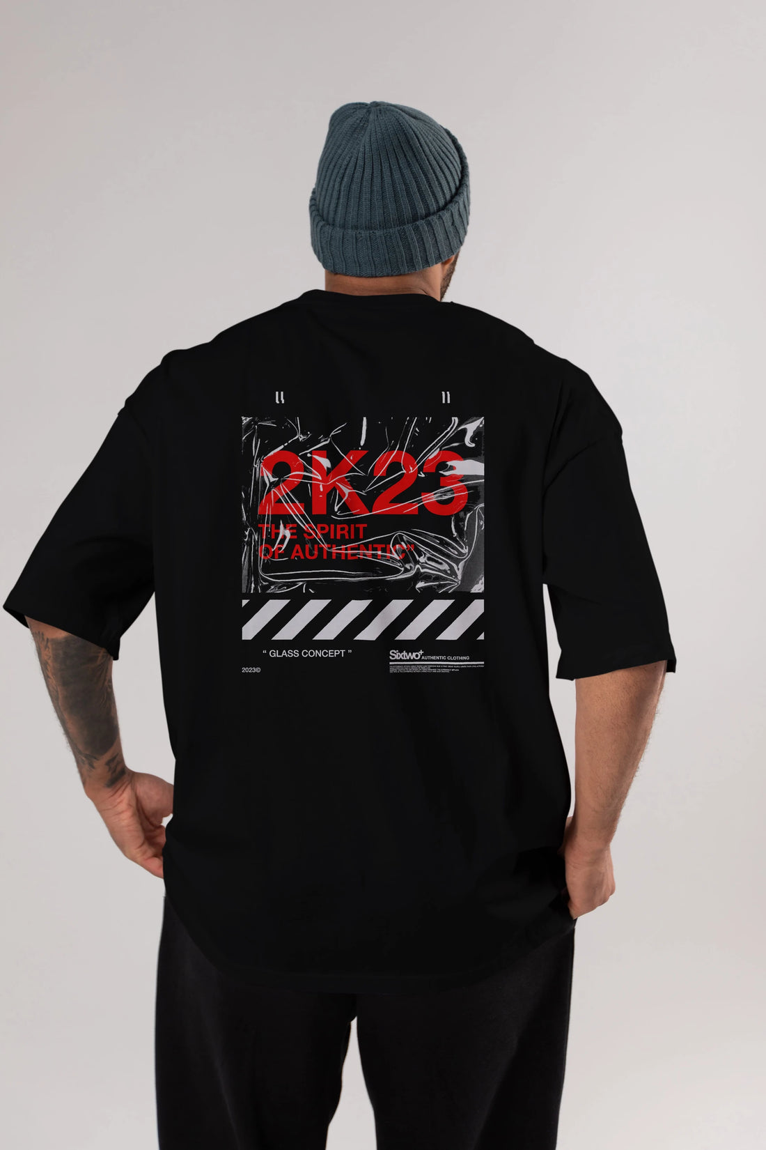 The Spirit Arka Baskılı Oversize t-shirt Erkek Kadın Unisex