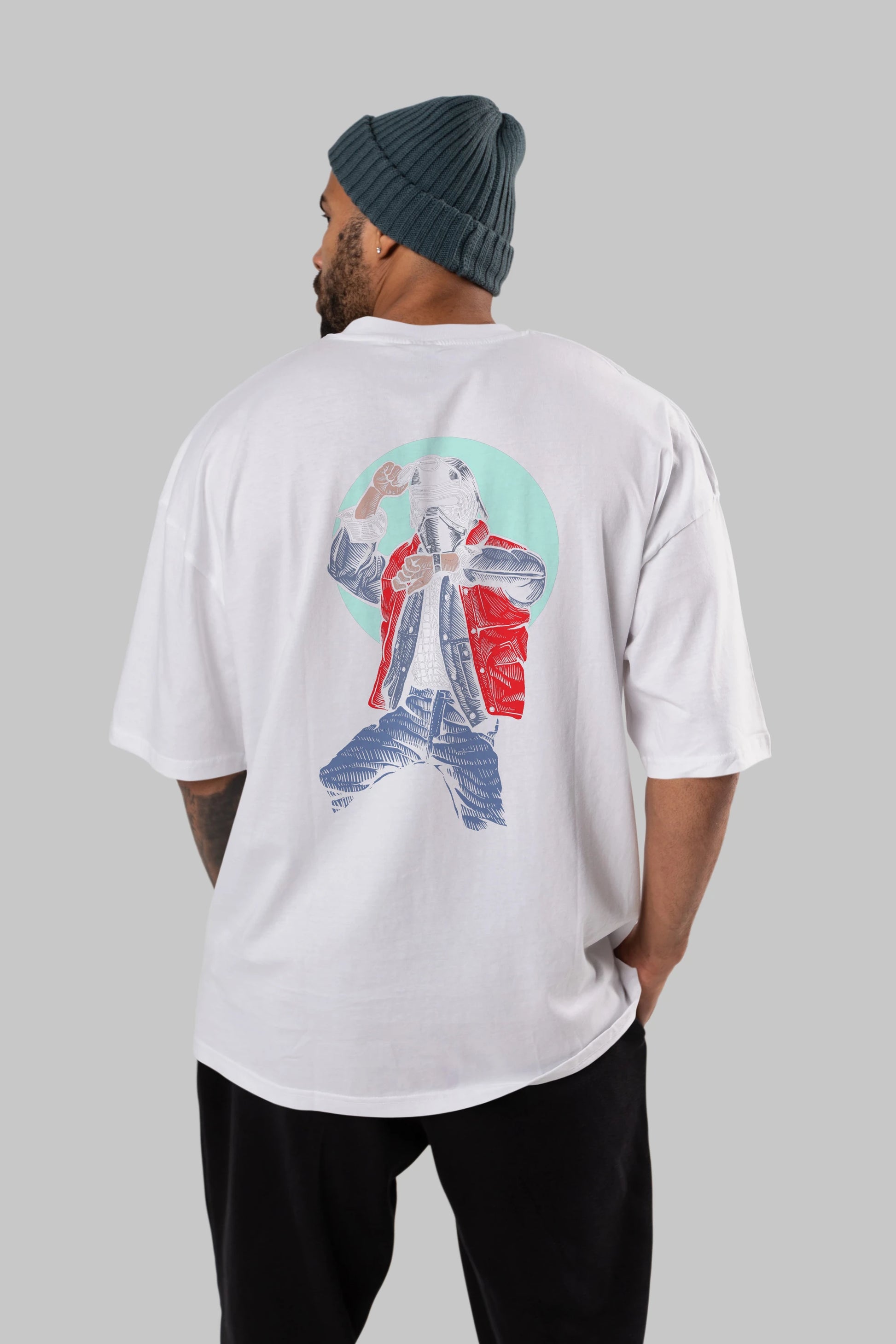 Kylo Mcfly Arka Baskılı Oversize t-shirt Erkek Kadın Unisex %100 Pamuk