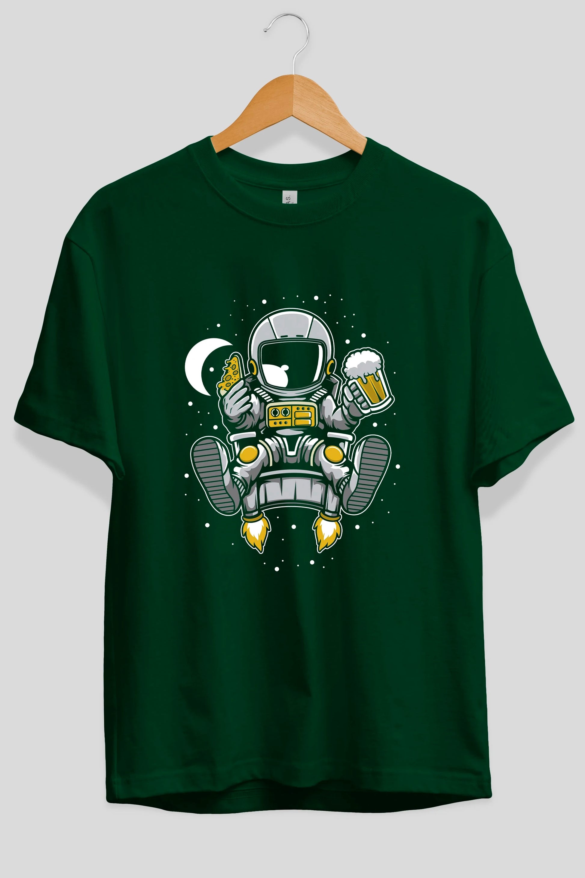 Astronaut Relax (2) Ön Baskılı Oversize t-shirt Erkek Kadın Unisex