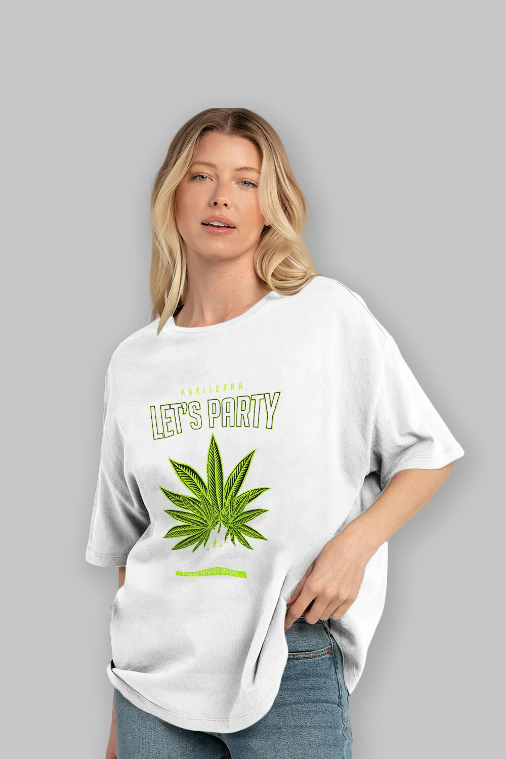 Lets Party Ön Baskılı Oversize t-shirt Erkek Kadın Unisex