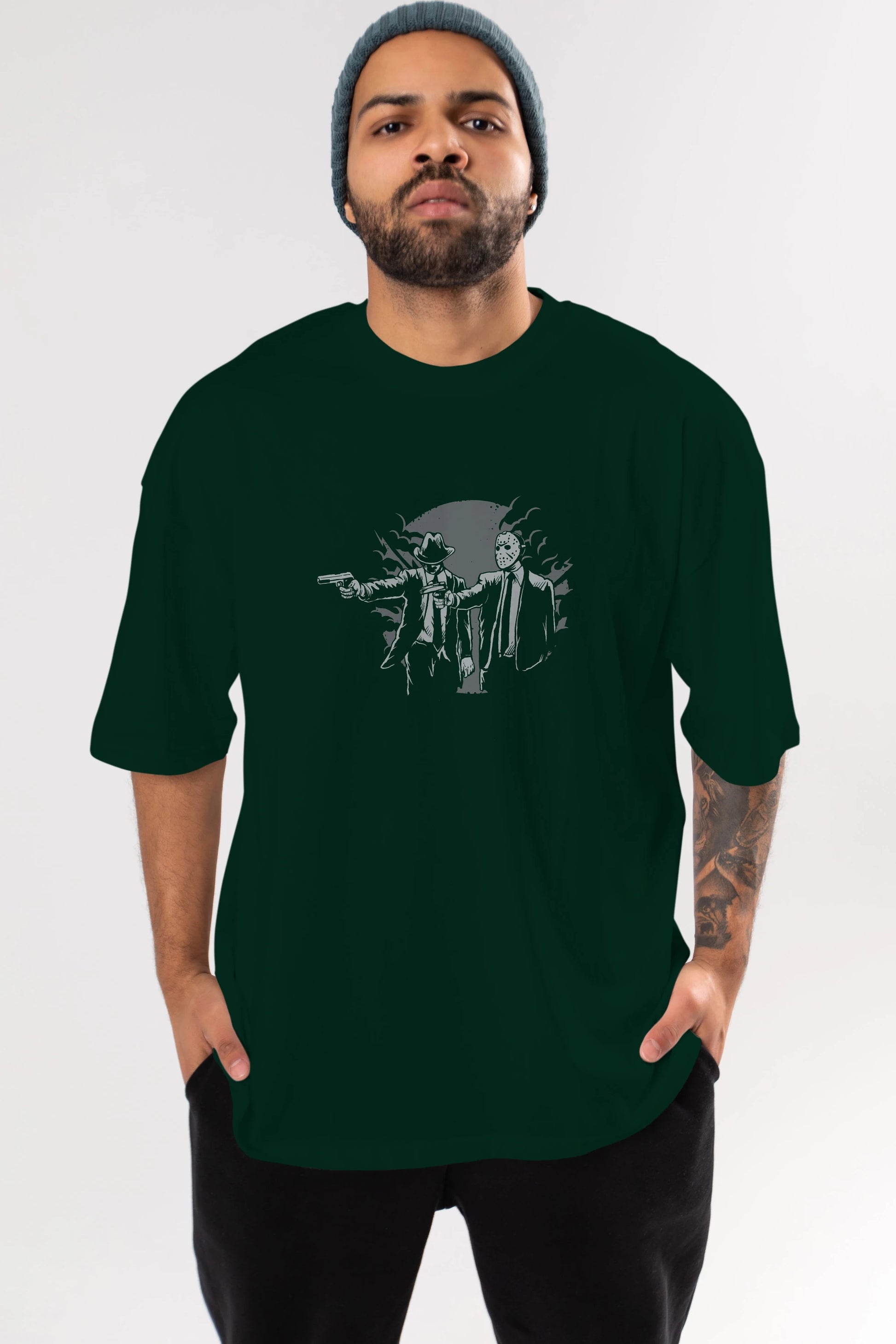 Pulp Killer Ön Baskılı Oversize t-shirt Erkek Kadın Unisex %100 Pamuk tişort