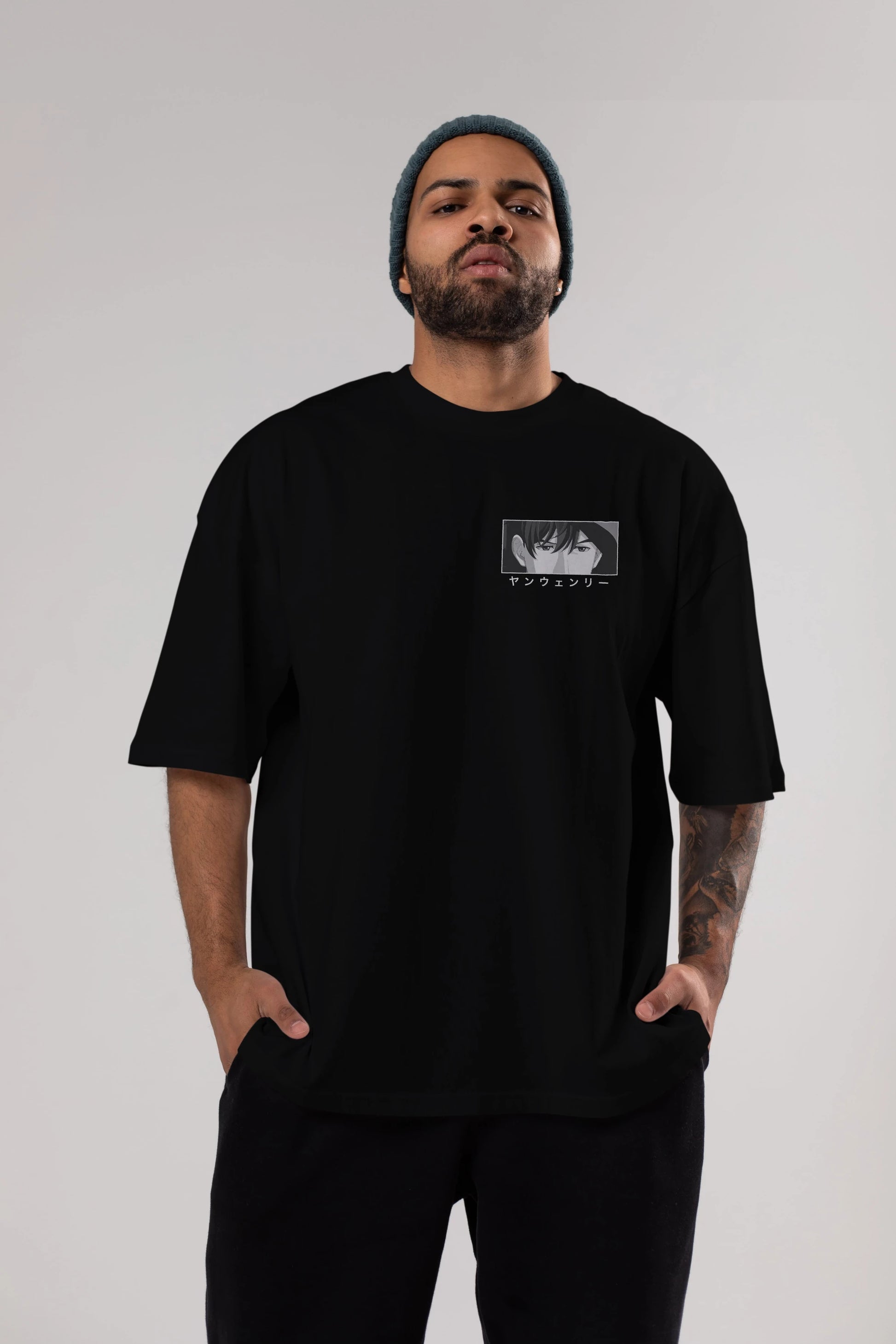 Wen-li Yang 1 Ön Sol Baskılı Oversize t-shirt Erkek Kadın Unisex %100 Pamuk Bisiklet Yaka tişort