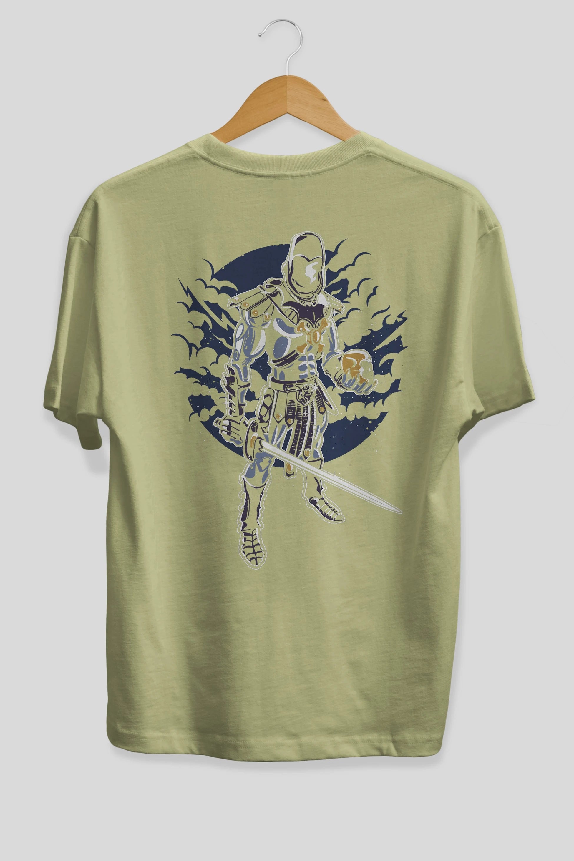 Skeleton King Arka Baskılı Oversize t-shirt Erkek Kadın Unisex %100 Pamuk