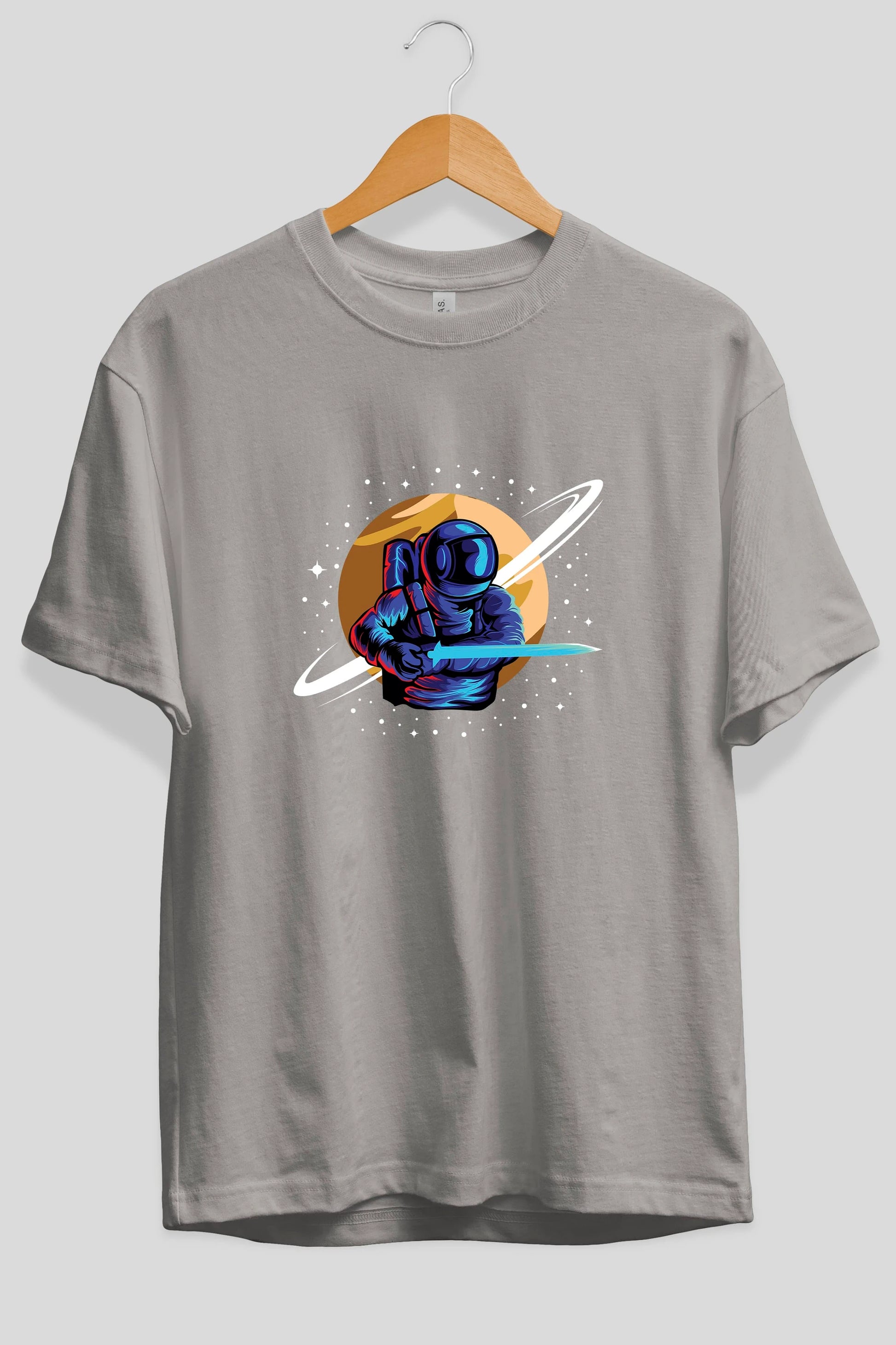 Astro Knight Ön Baskılı Oversize t-shirt Erkek Kadın Unisex