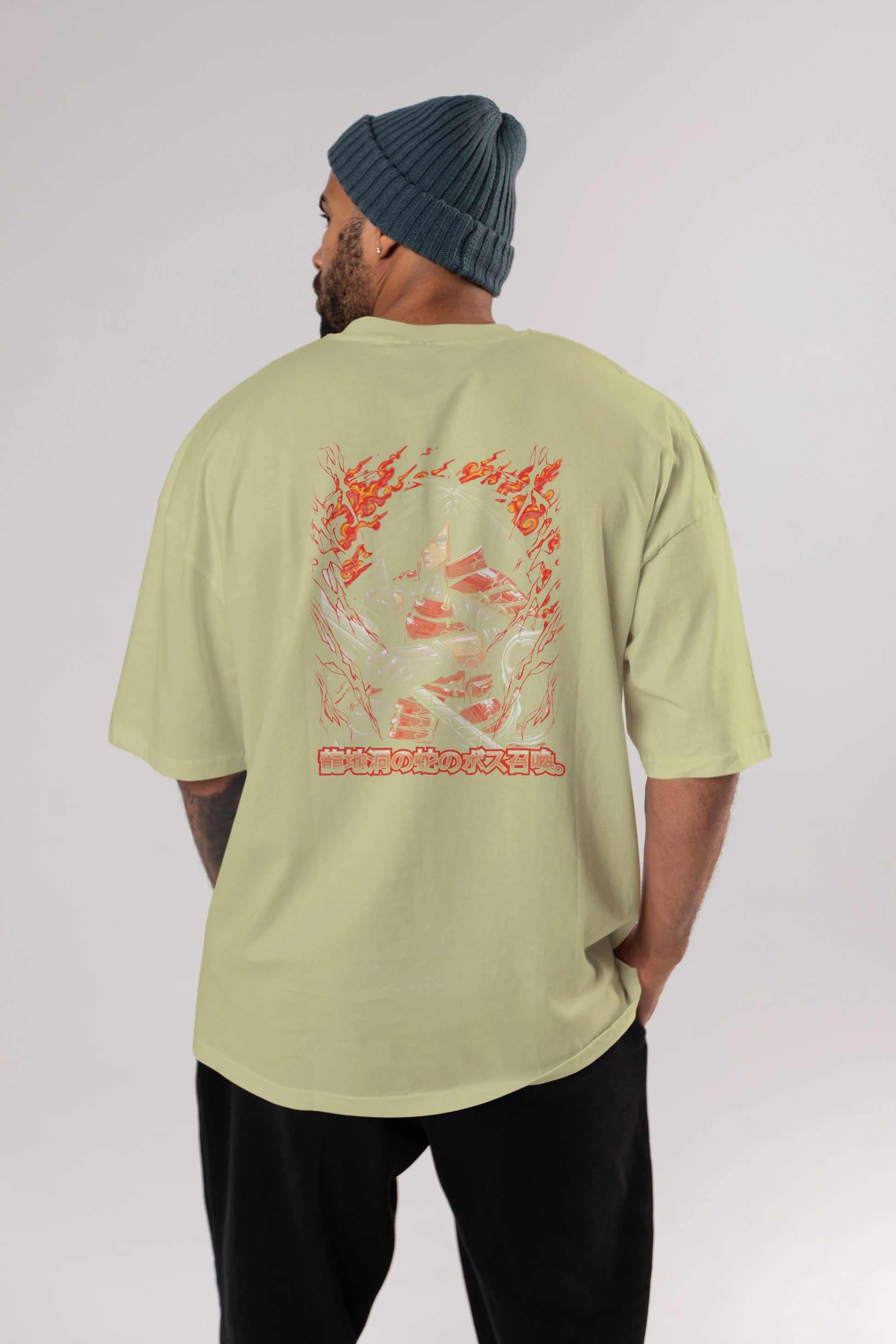 NARUTO (12) Anime Arka Baskılı Oversize t-shirt Erkek Kadın Unisex