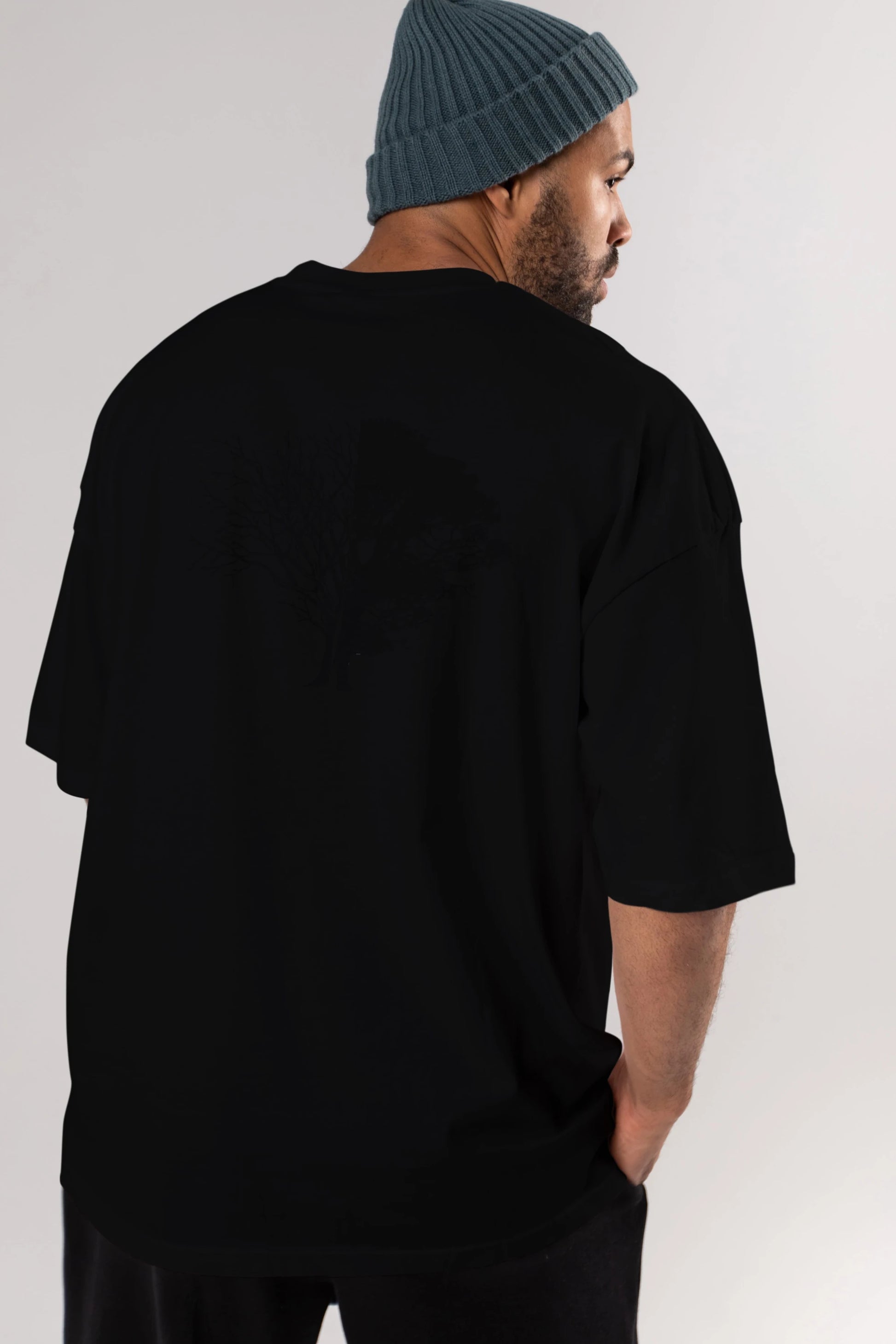 Life And Death Arka Baskılı Oversize t-shirt %100 pamuk Erkek Kadın Unisex