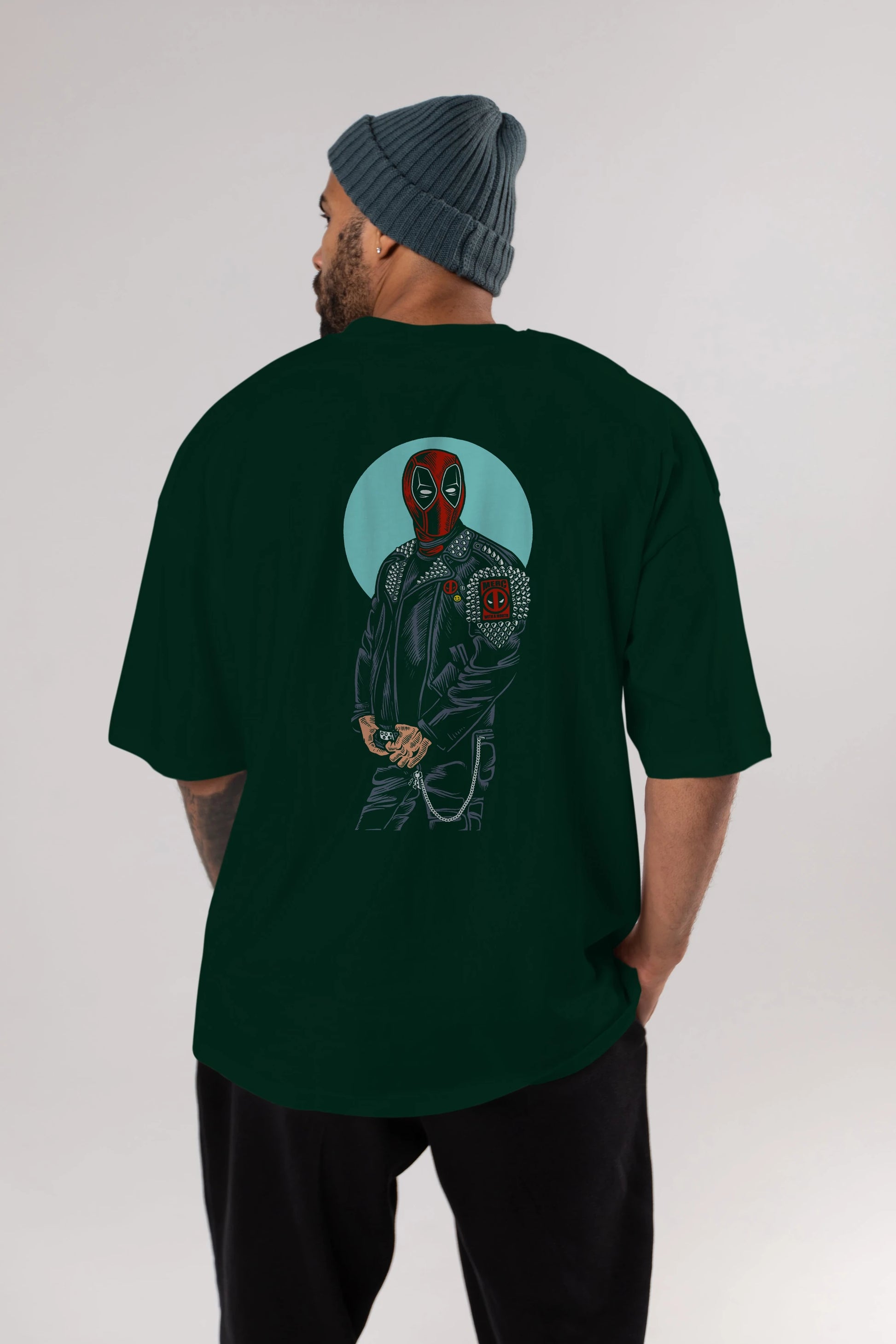 Rebeliion Mercenary Arka Baskılı Oversize t-shirt Erkek Kadın Unisex %100 Pamuk