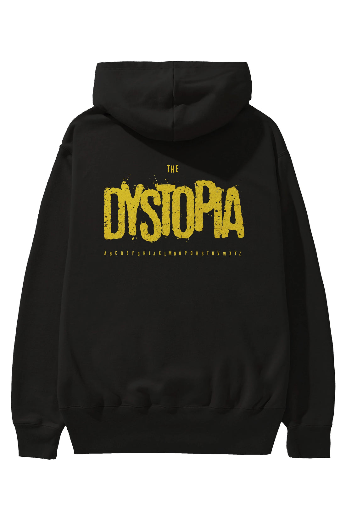 The Dystopia Arka Baskılı Hoodie Oversize Kapüşonlu Sweatshirt Erkek Kadın Unisex