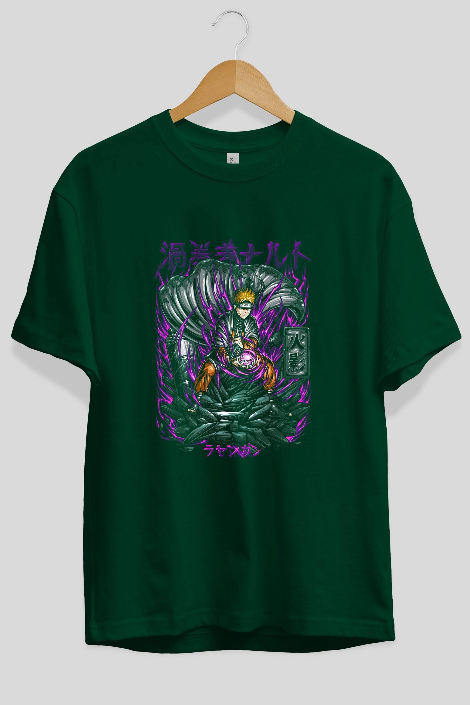 NARUTO Anime Ön Baskılı Oversize t-shirt %100 pamuk Erkek Kadın Unisex