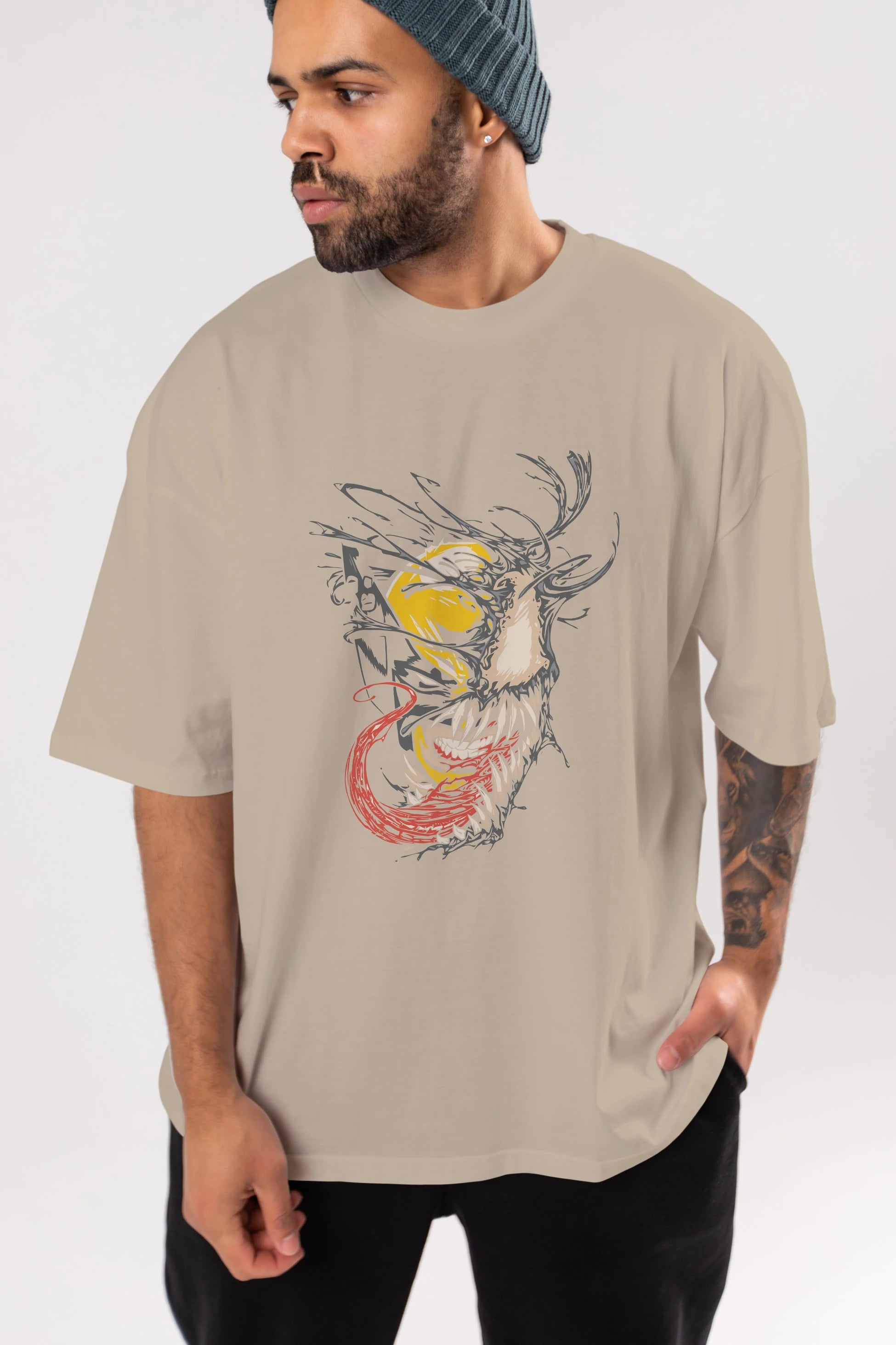 Venom (4) Ön Baskılı Oversize t-shirt Erkek Kadın Unisex %100 Pamuk Bisiklet Yaka tişort