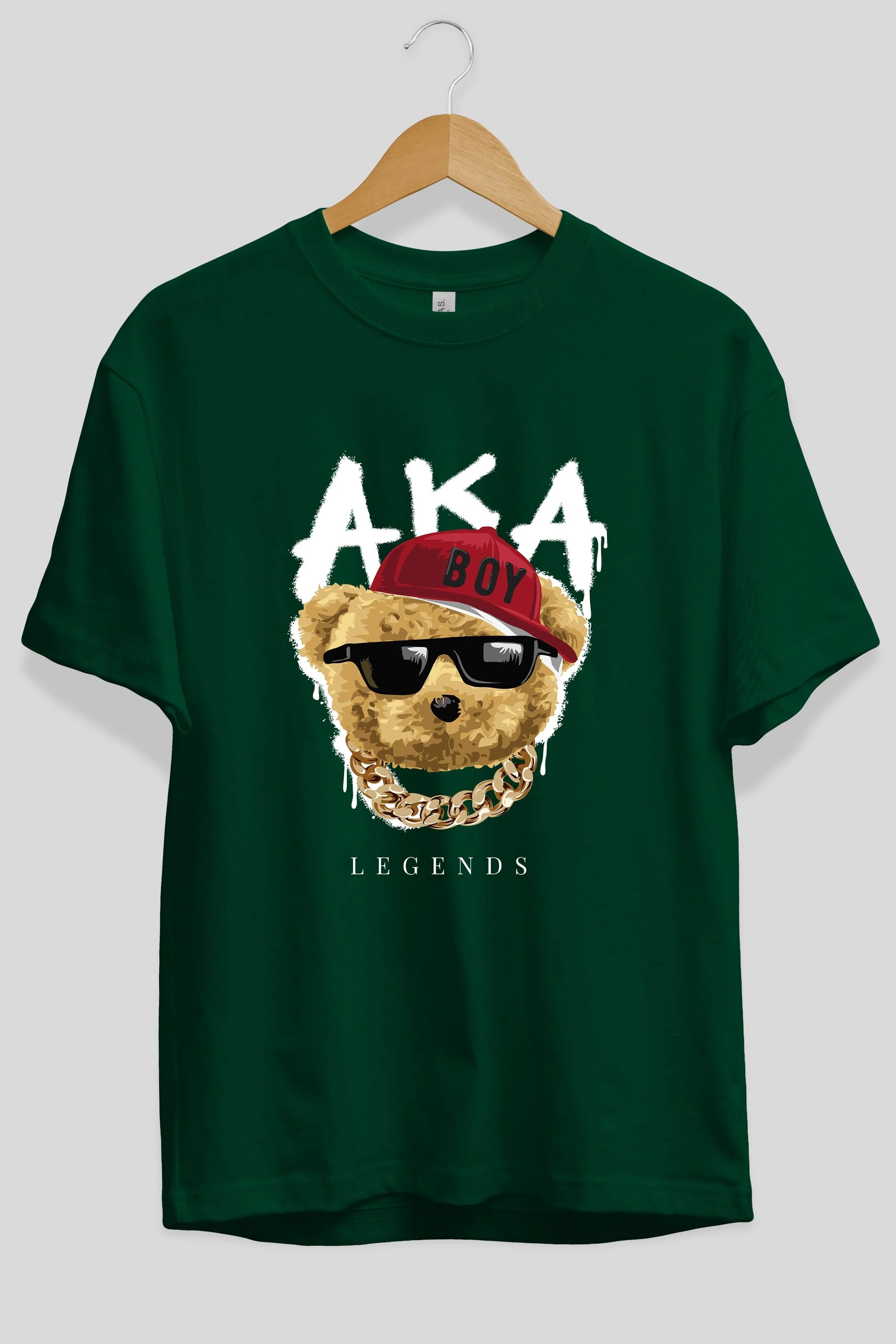 Teddy Bear Legends Ön Baskılı Oversize t-shirt Erkek Kadın Unisex %100 Pamuk