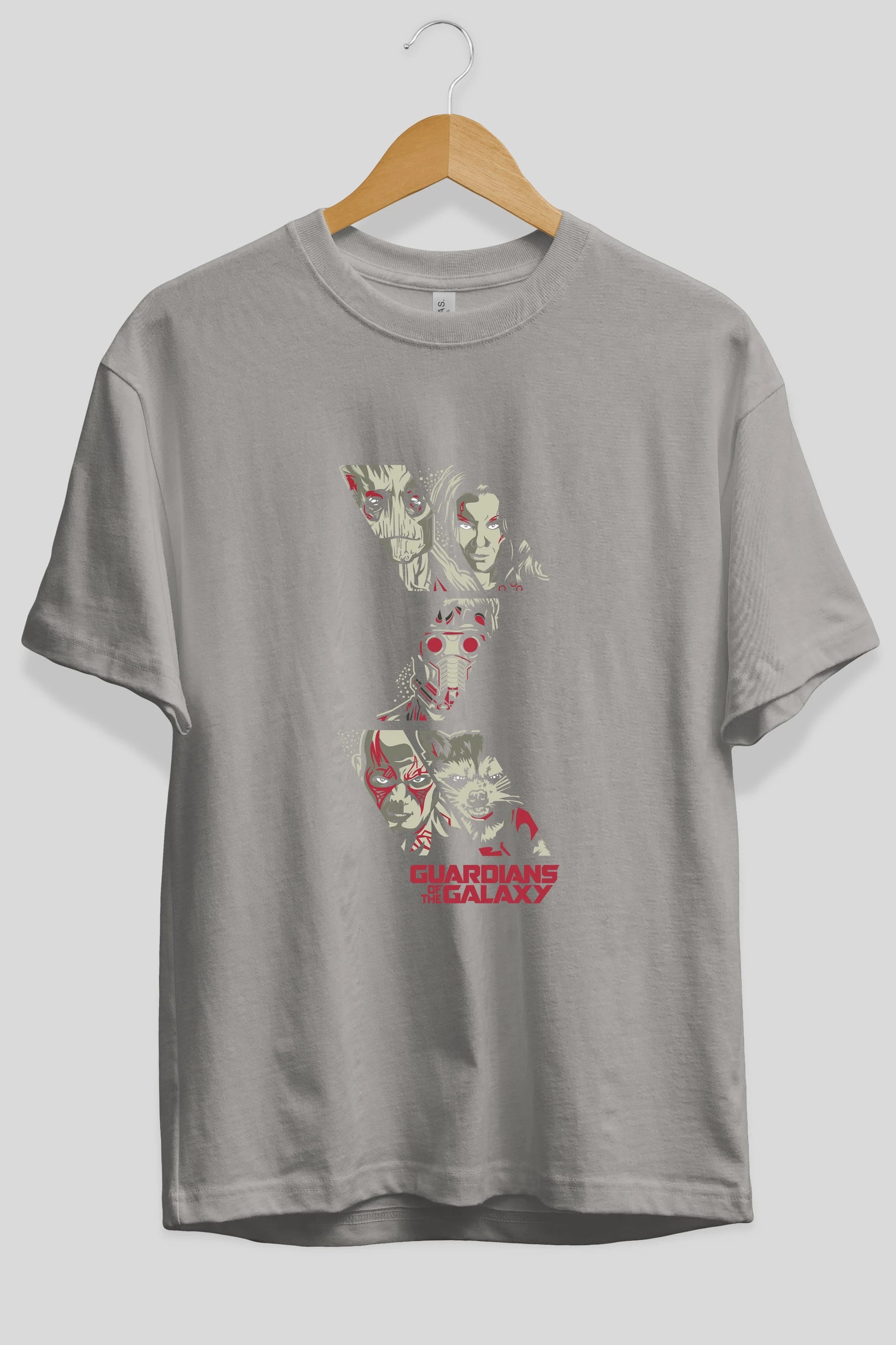 Guardians of The Galaxy (2) Ön Baskılı Oversize t-shirt Erkek Kadın Unisex %100 Pamuk Bisiklet Yaka tişort