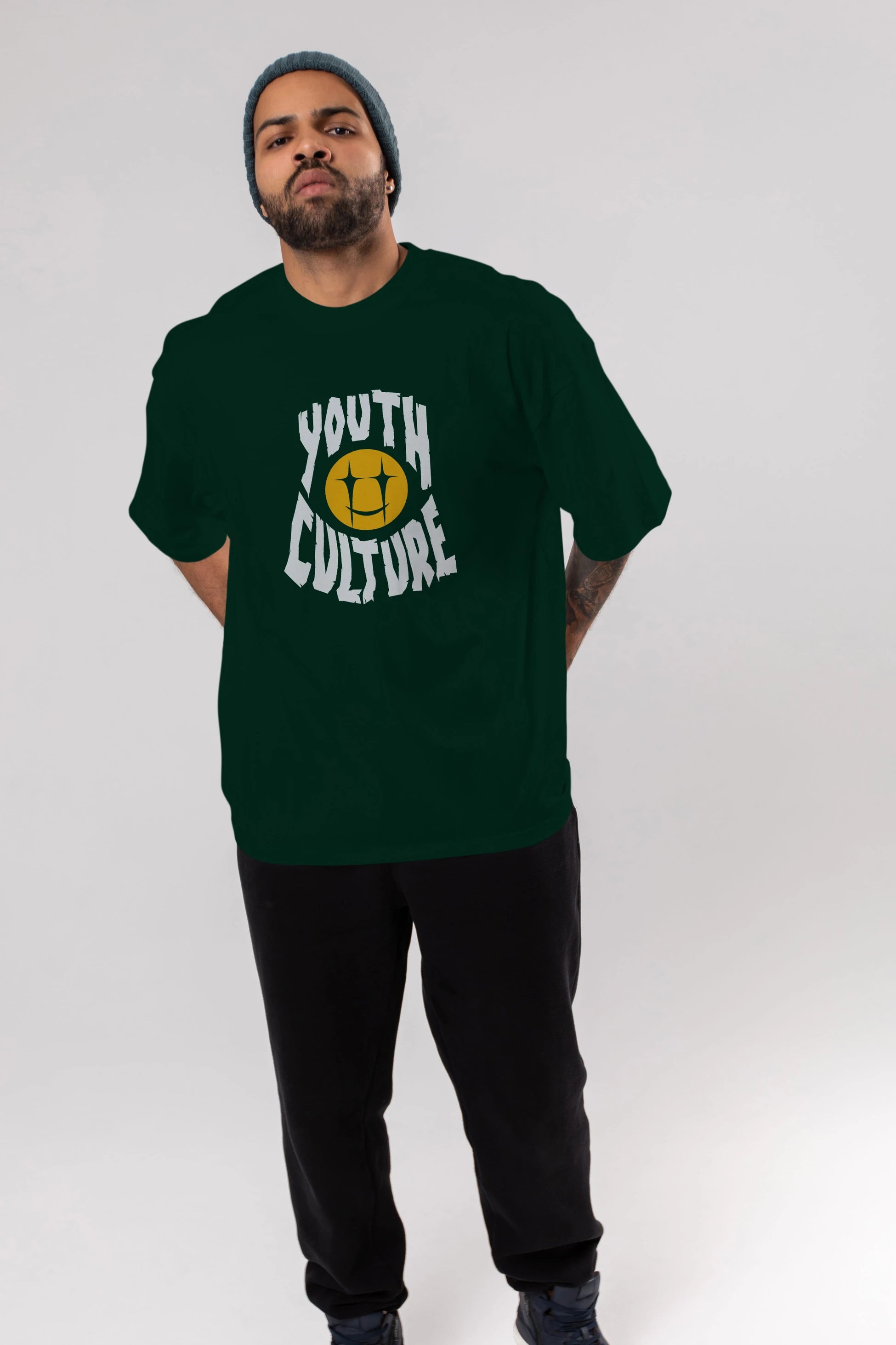 Youth Culture Ön Baskılı Oversize t-shirt Erkek Kadın Unisex