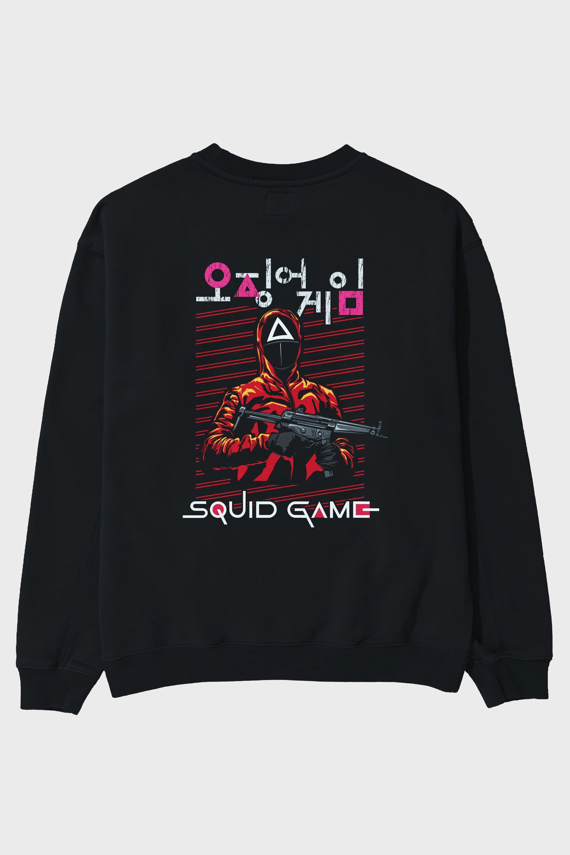 Squid Game (2) Arka Baskılı Oversize Sweatshirt Erkek Kadın Unisex