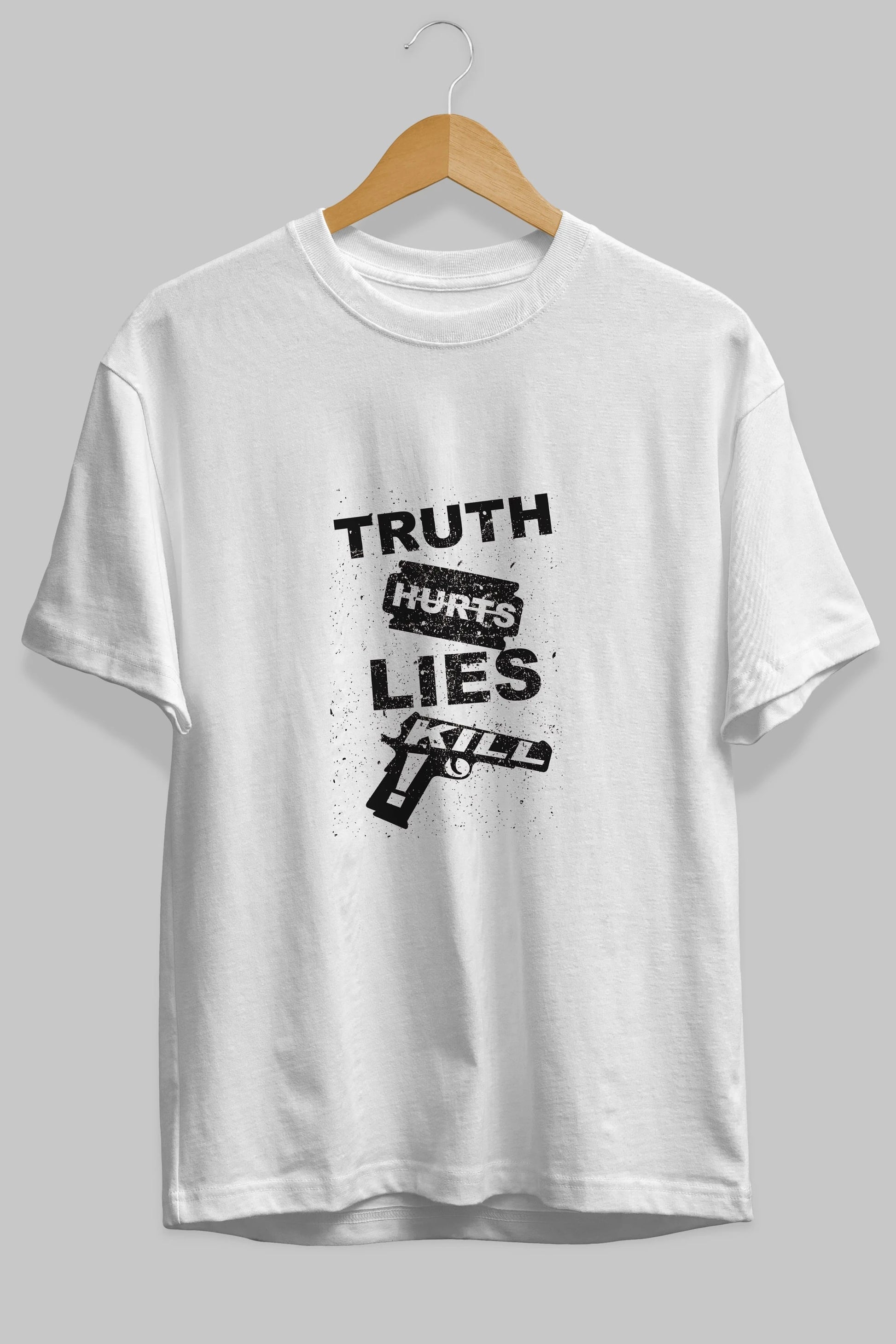 Truth Hurts Ön Baskılı Oversize t-shirt %100 pamuk Erkek Kadın Unisex