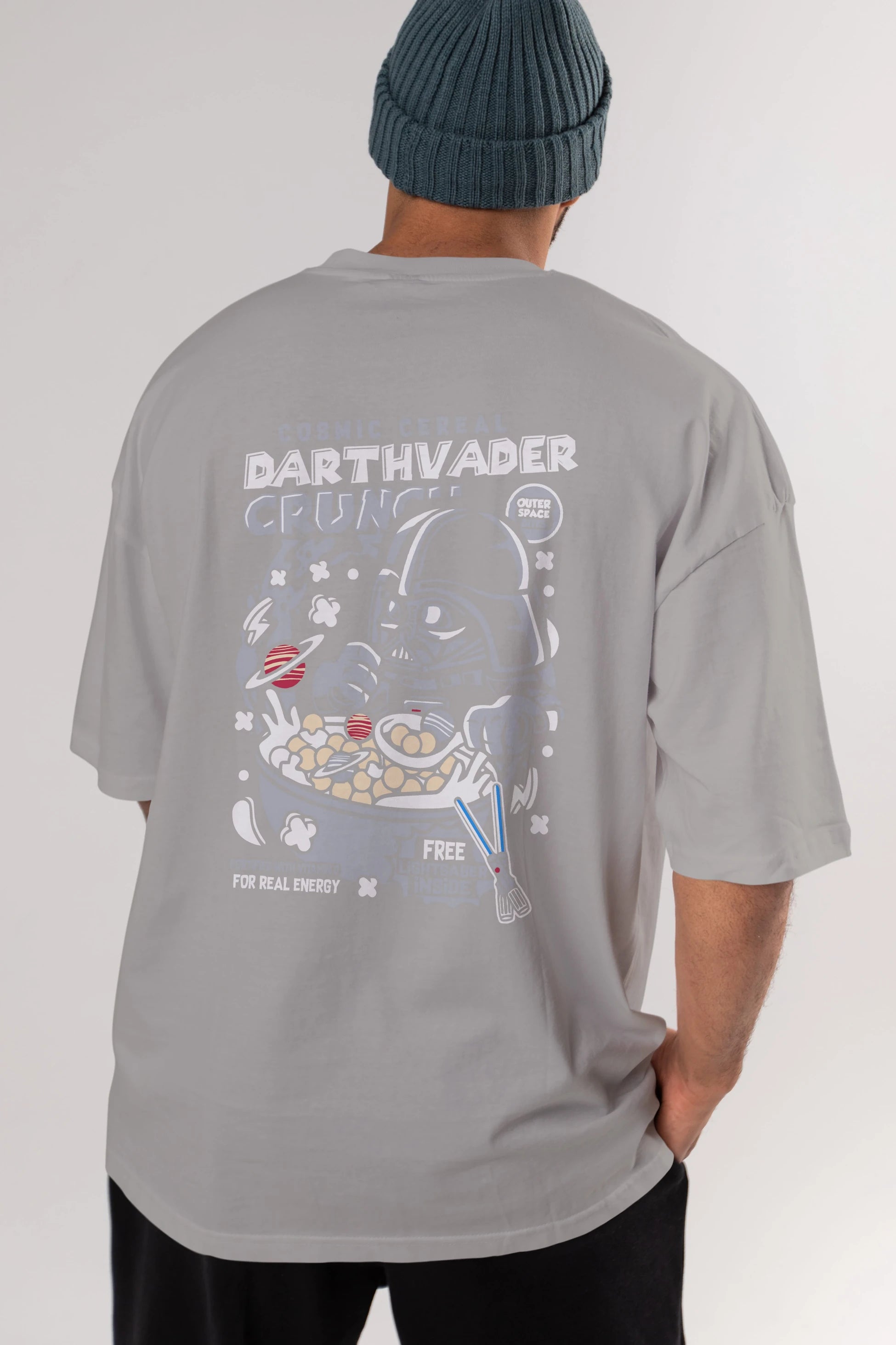 Darth Vader (2) Arka Baskılı Oversize t-shirt Erkek Kadın Unisex %100 Pamuk Bisiklet Yaka tişort
