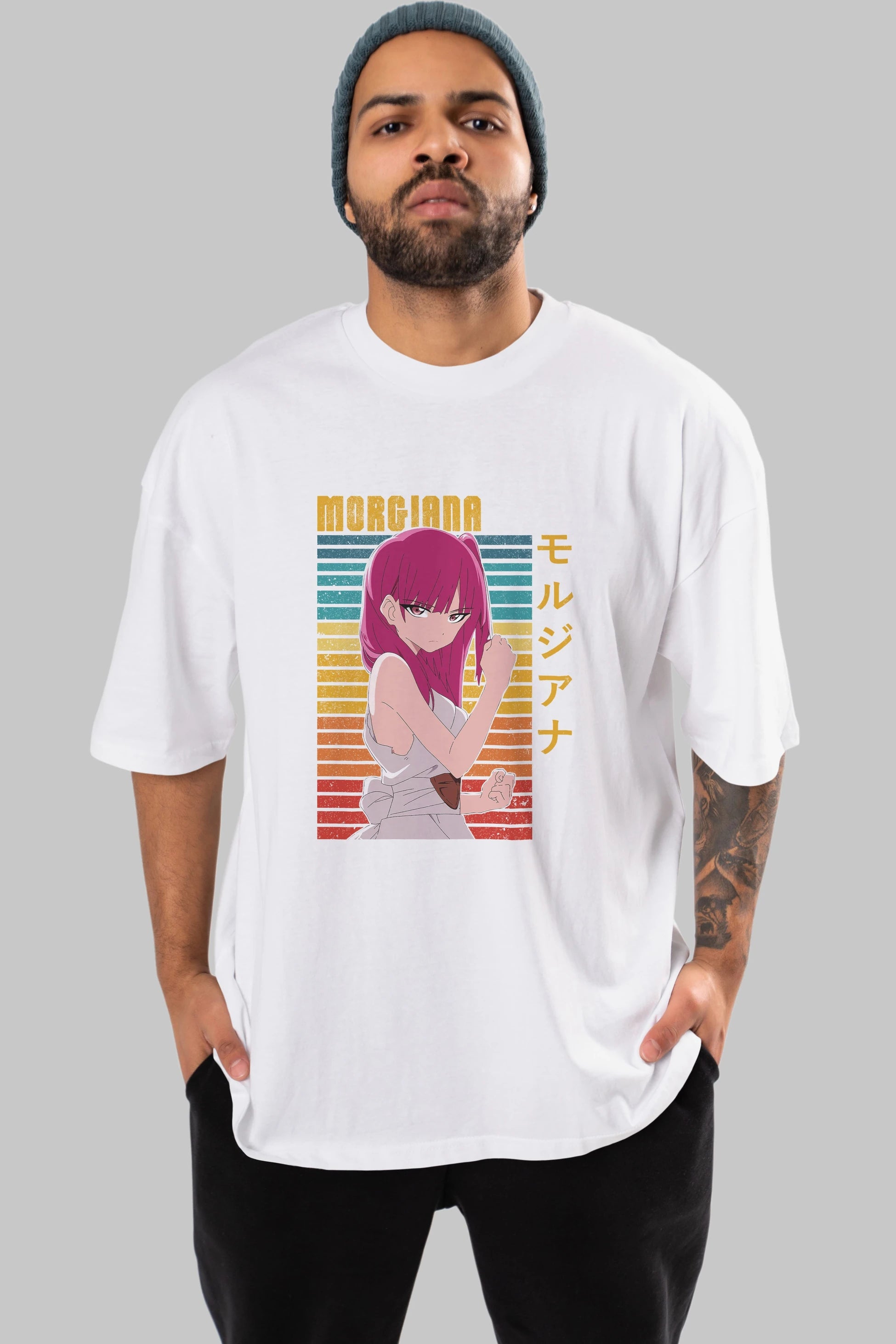 Morgiana 3 Anime Ön Baskılı Oversize t-shirt %100 pamuk Erkek Kadın Unisex