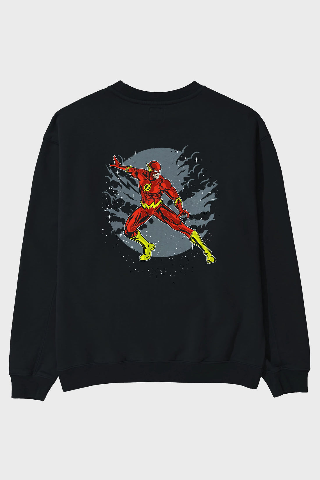 The Flash Arka Baskılı Oversize Sweatshirt Erkek Kadın Unisex