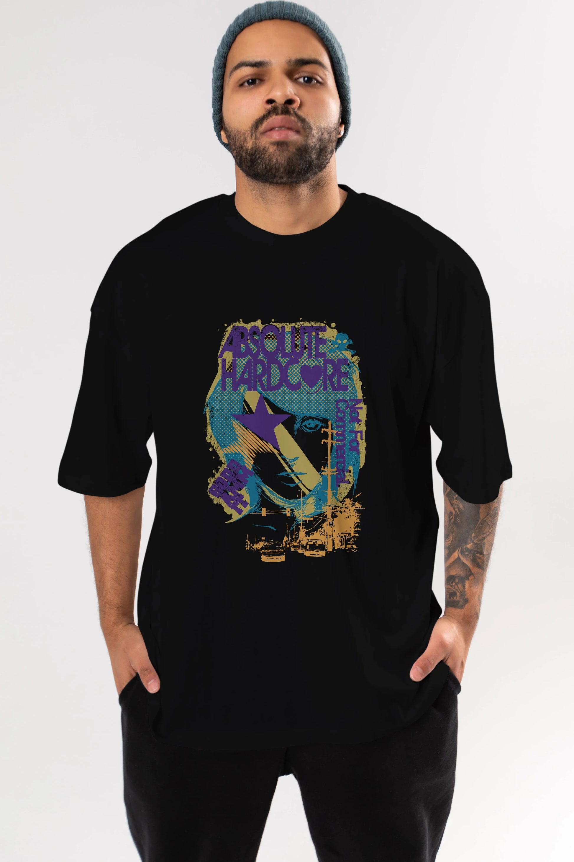 Absolute Hardcore Ön Baskılı Oversize t-shirt Erkek Kadın Unisex