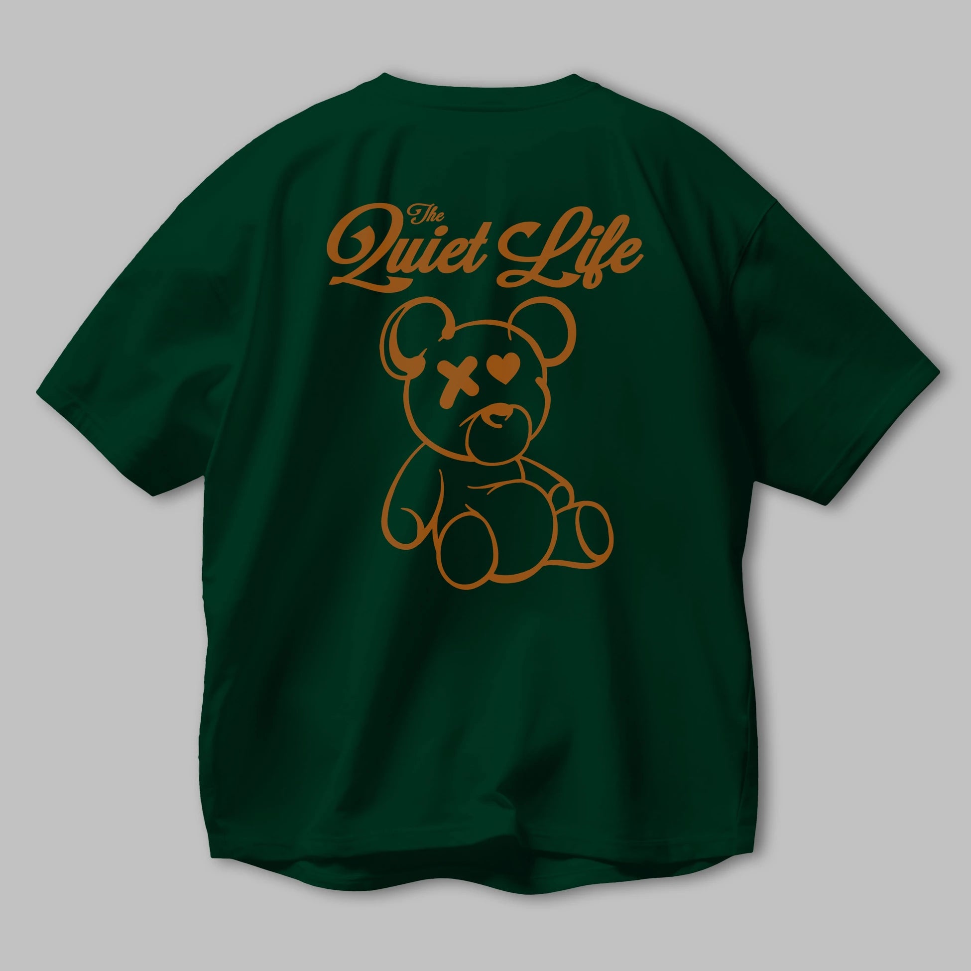 The Life Bear Arka Baskılı Oversize t-shirt Erkek Kadın Unisex
