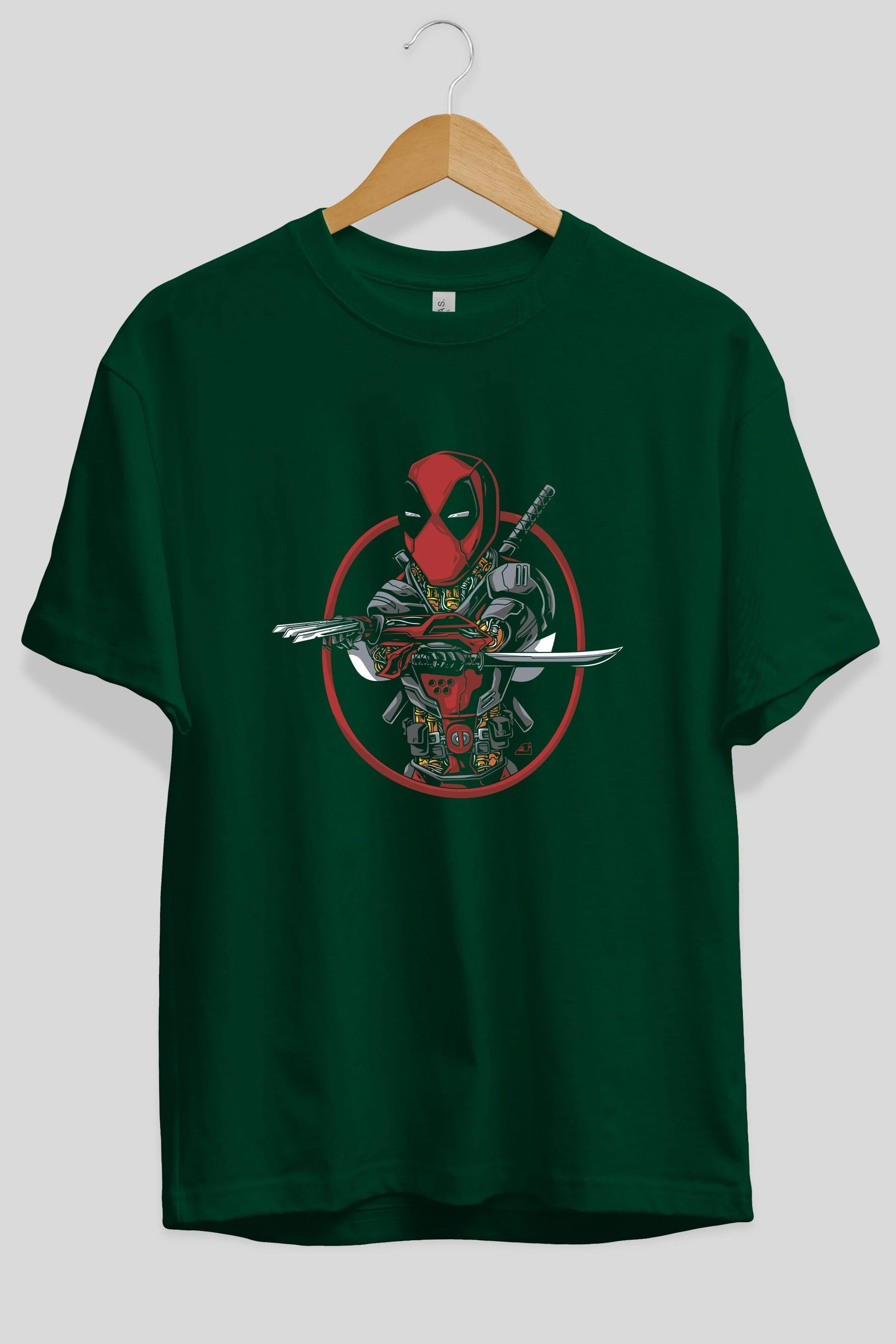 Deadpool (5) Ön Baskılı Oversize t-shirt Erkek Kadın Unisex %100 Pamuk Bisiklet Yaka tişort