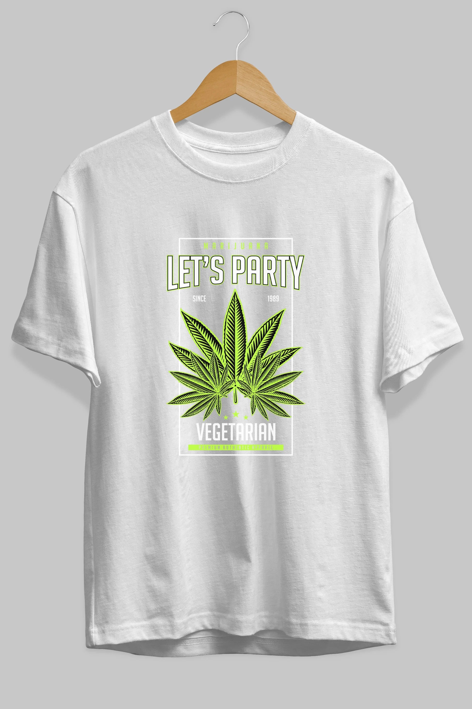 Lets Party Ön Baskılı Oversize t-shirt Erkek Kadın Unisex