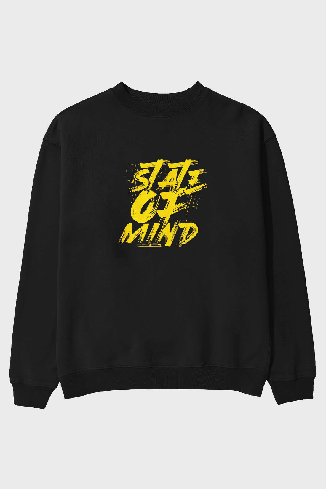 State on Mind Ön Baskılı Oversize Sweatshirt Erkek Kadın Unisex
