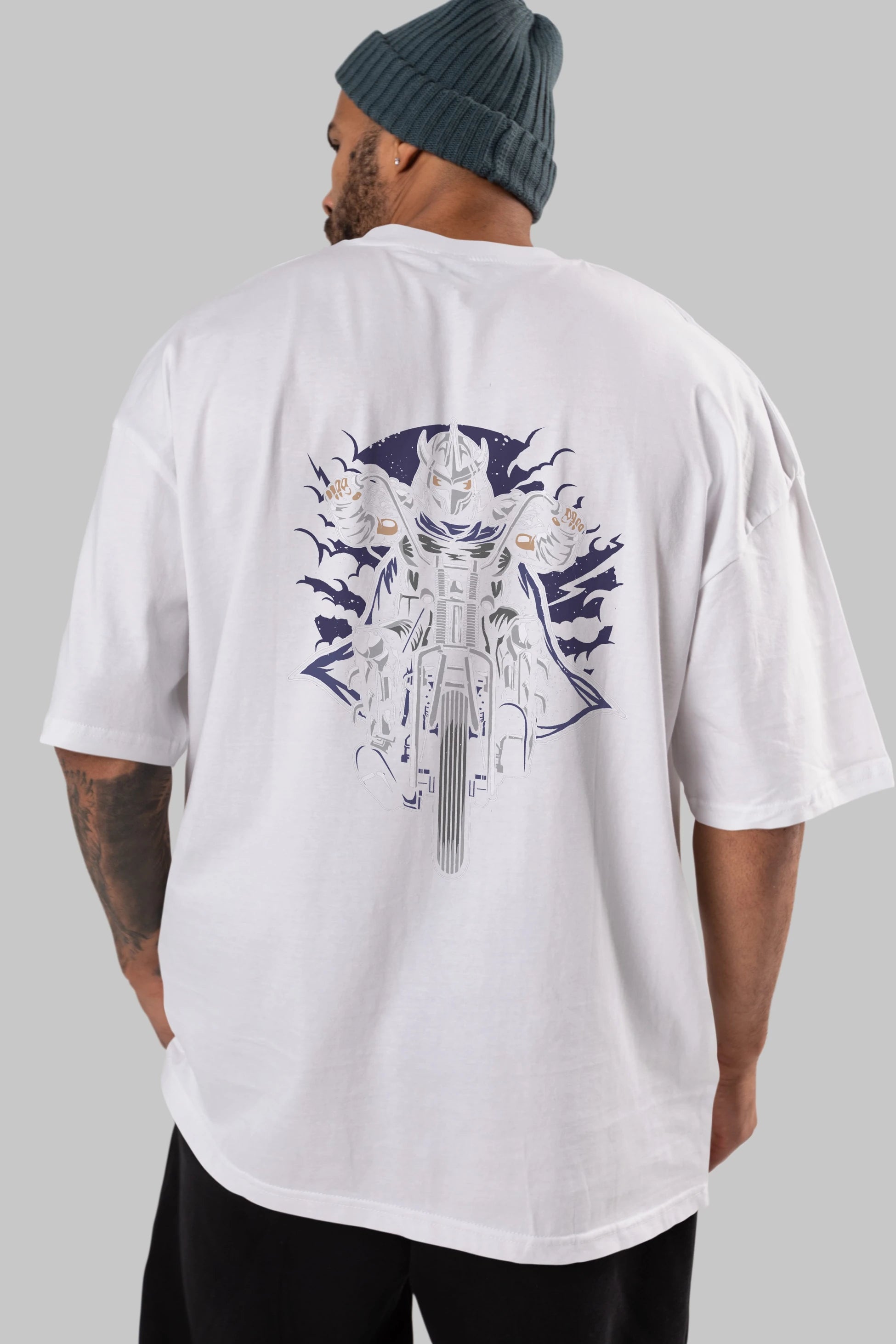 Shred Chopper Arka Baskılı Oversize t-shirt Erkek Kadın Unisex %100 Pamuk