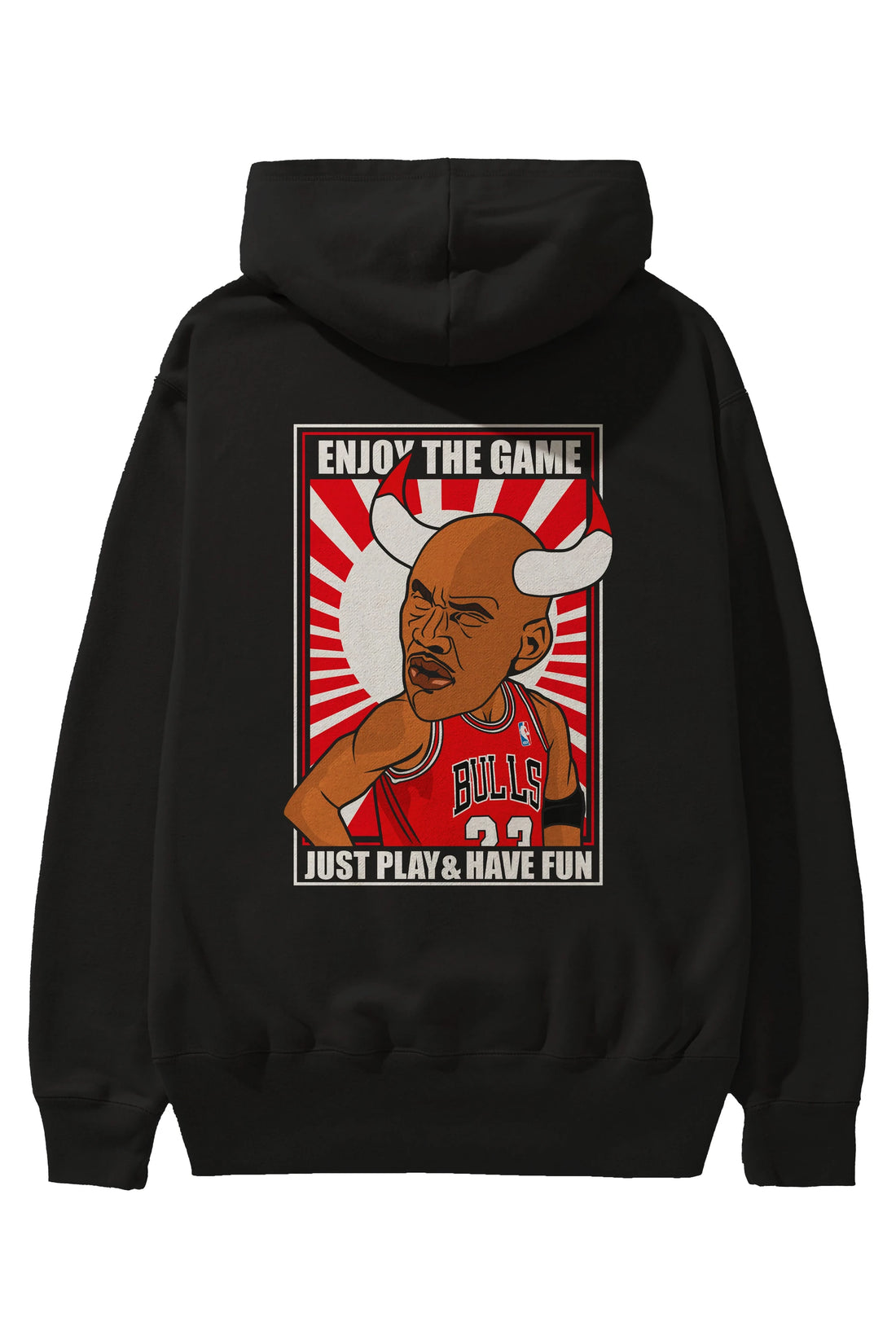 Michael Jordan Arka Baskılı Hoodie Oversize Kapüşonlu Sweatshirt Erkek Kadın Unisex