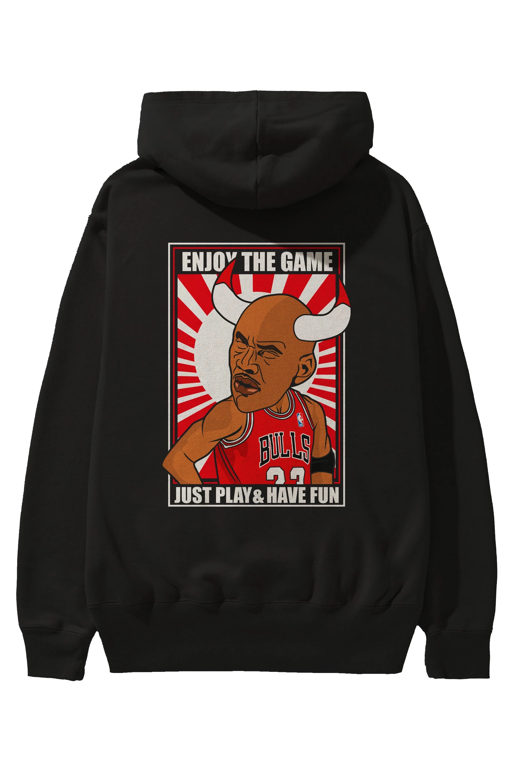Michael Jordan Arka Baskılı Hoodie Oversize Kapüşonlu Sweatshirt Erkek Kadın Unisex