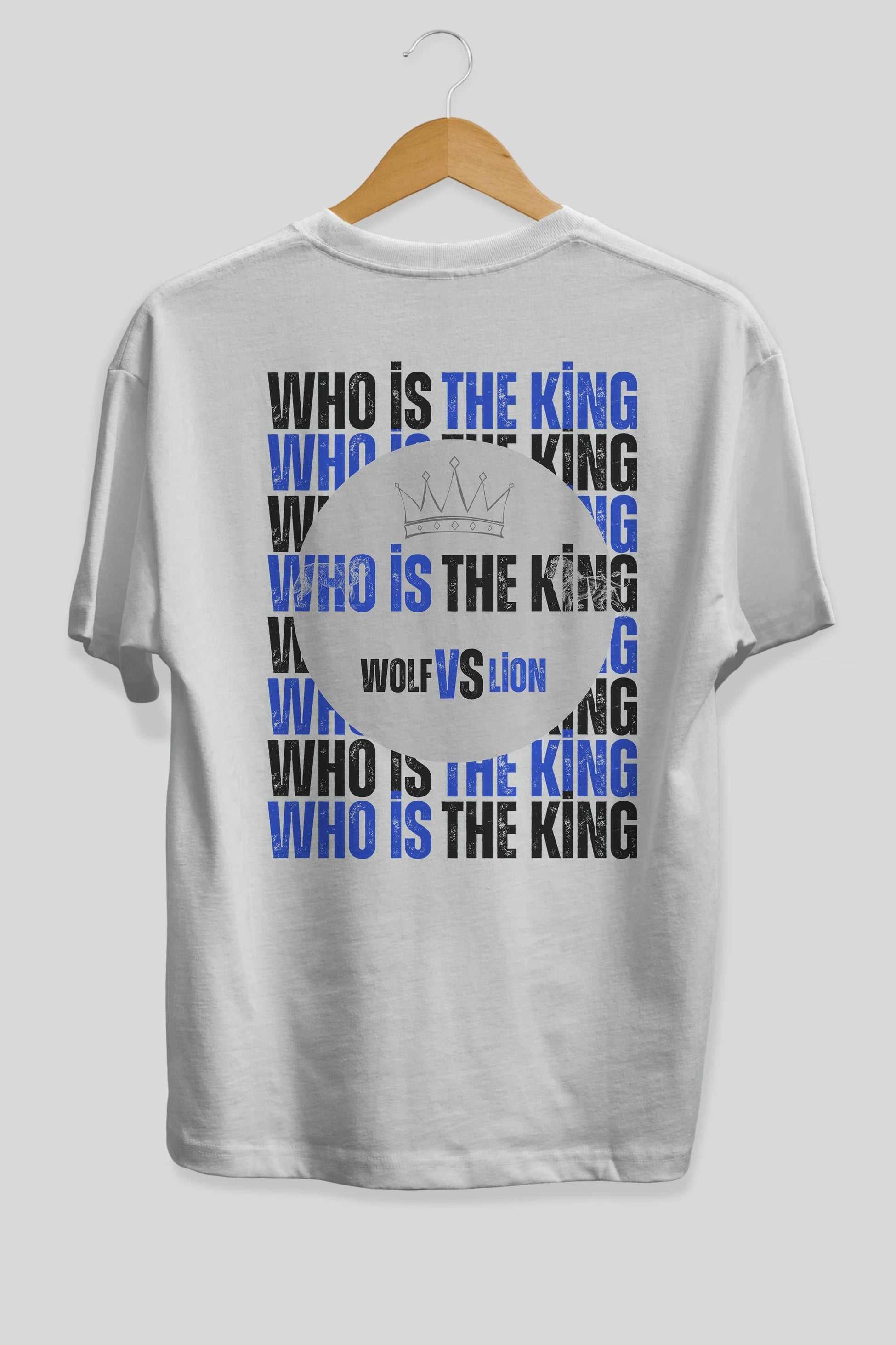 Who Is The King Yazılı Arka Baskılı Oversize t-shirt Erkek Kadın Unisex