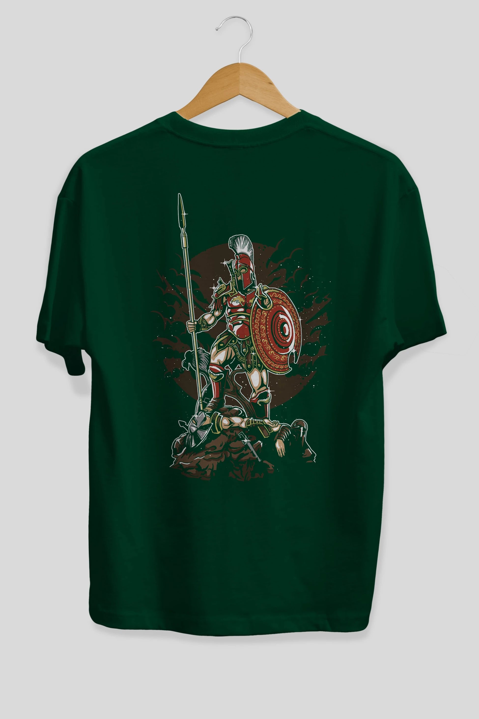 Sparta Arka Baskılı Oversize t-shirt Erkek Kadın Unisex %100 Pamuk
