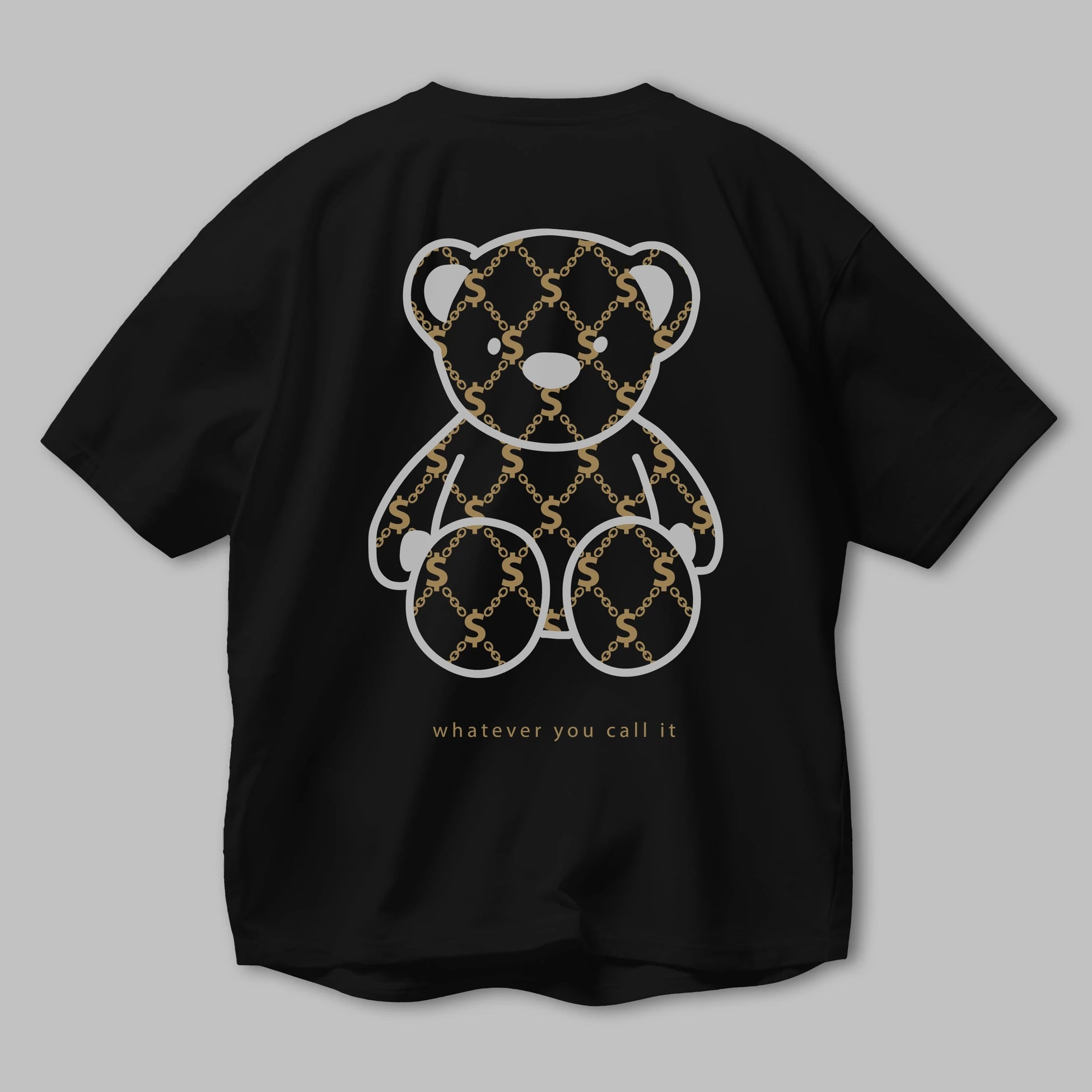 Whatever you Bear Arka Baskılı Oversize t-shirt Erkek Kadın Unisex