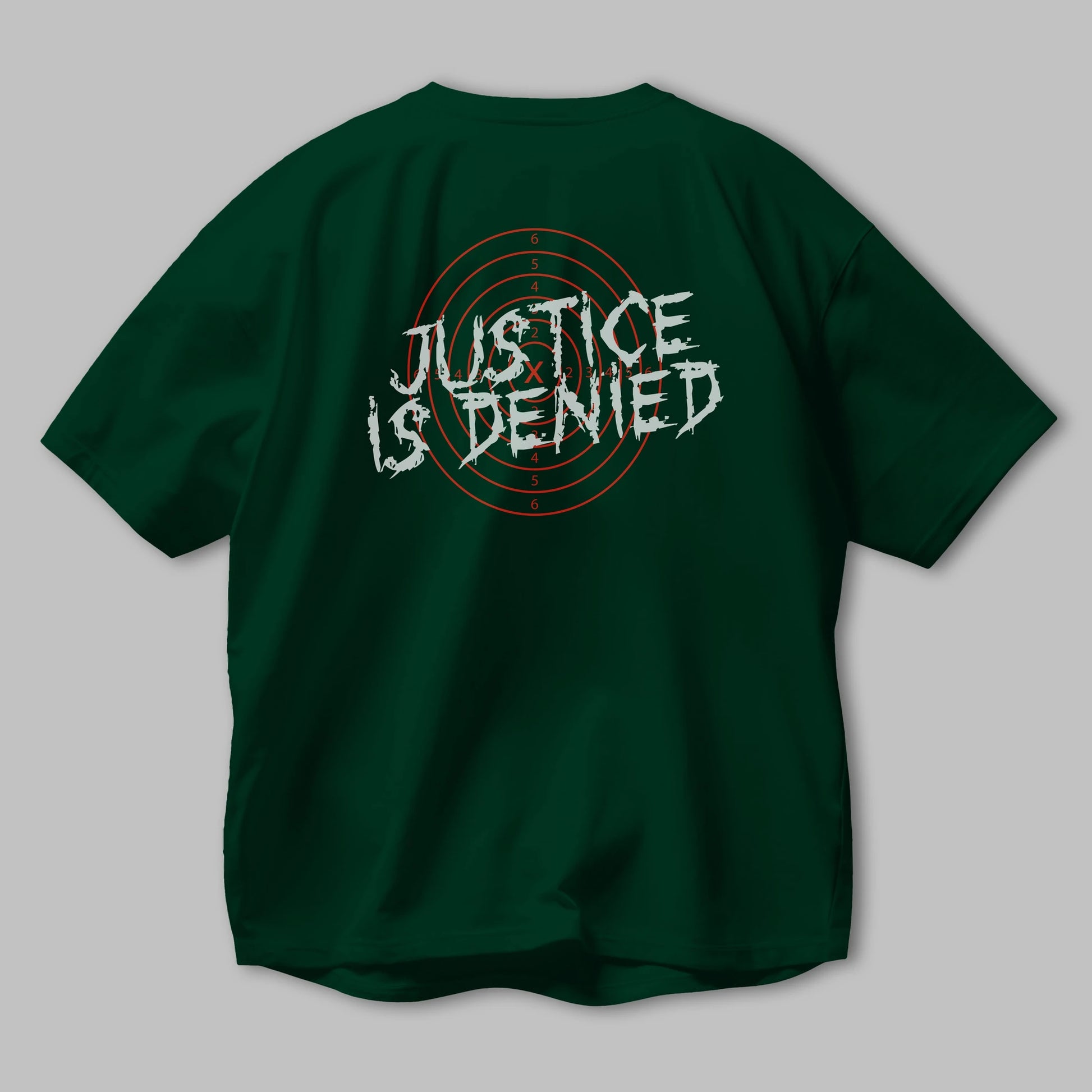 Justice is Denied Arka Baskılı Oversize t-shirt Erkek Kadın Unisex