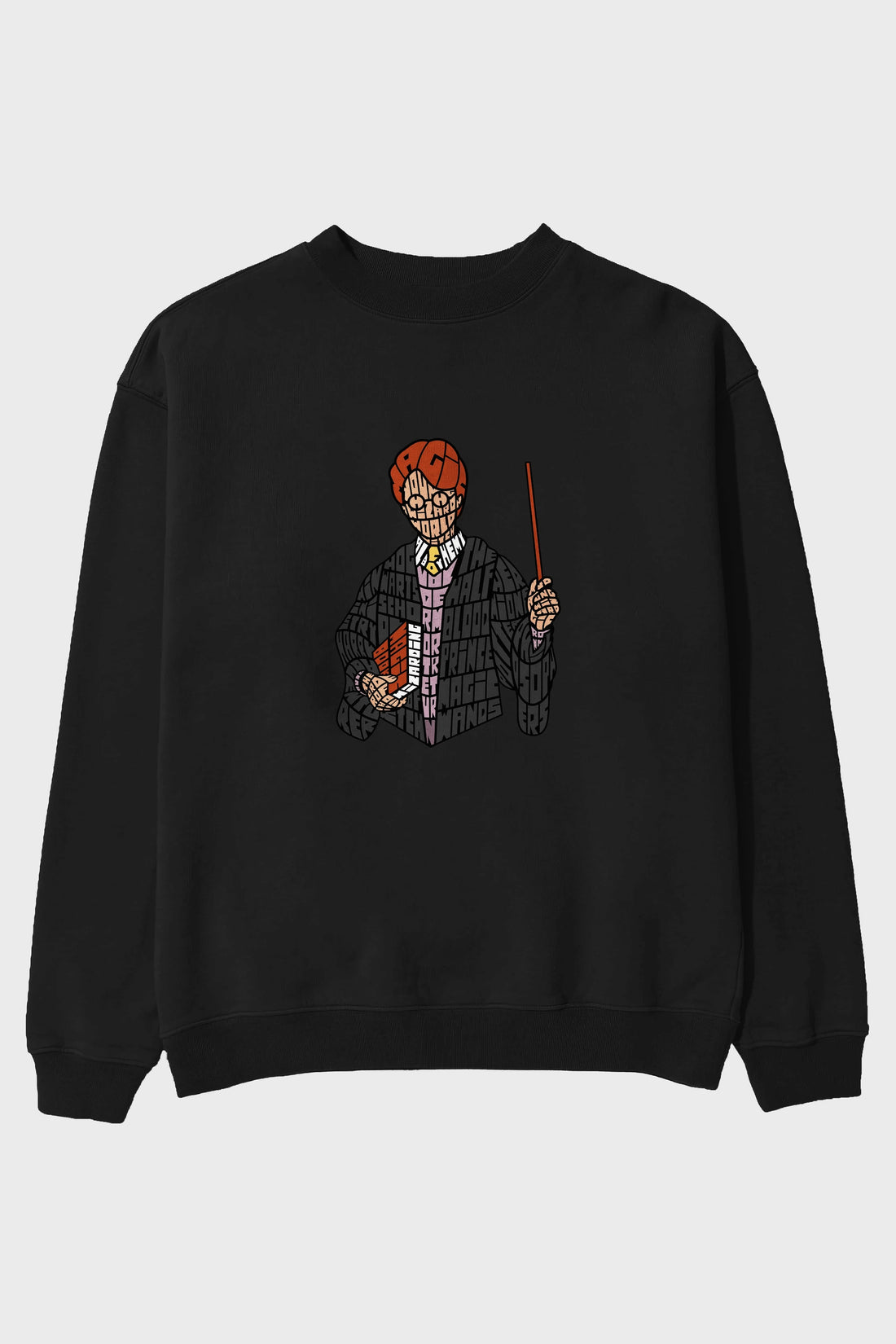 Harry Ön Baskılı Oversize Sweatshirt Erkek Kadın Unisex
