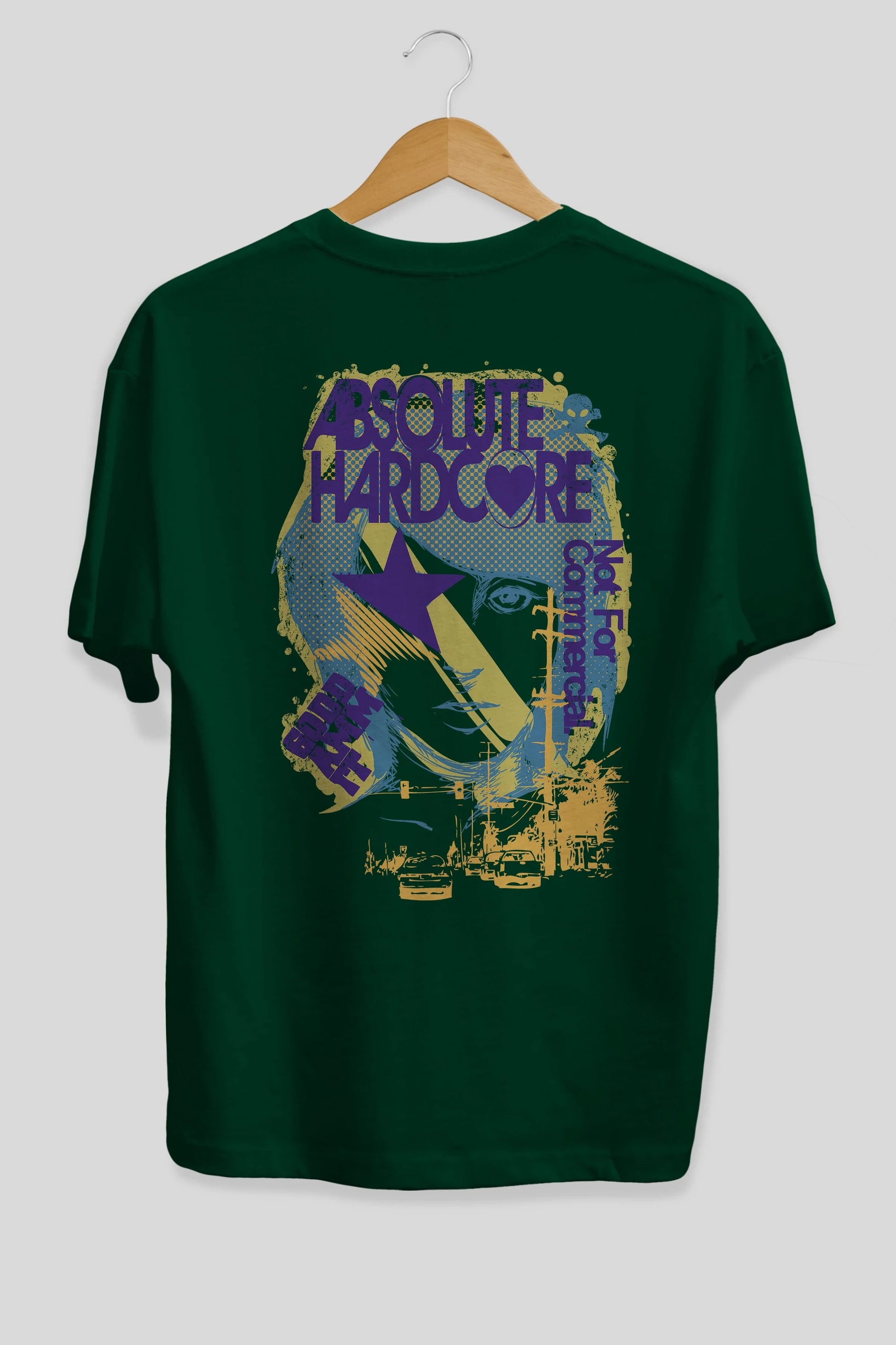 Absolute Hardcore Arka Baskılı Oversize t-shirt Erkek Kadın Unisex